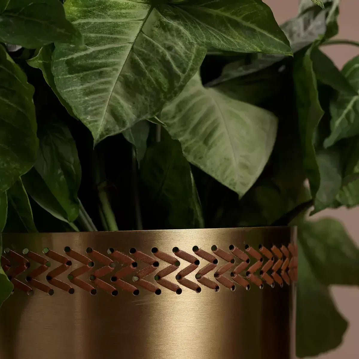 Gold Weave Planter Set of 2