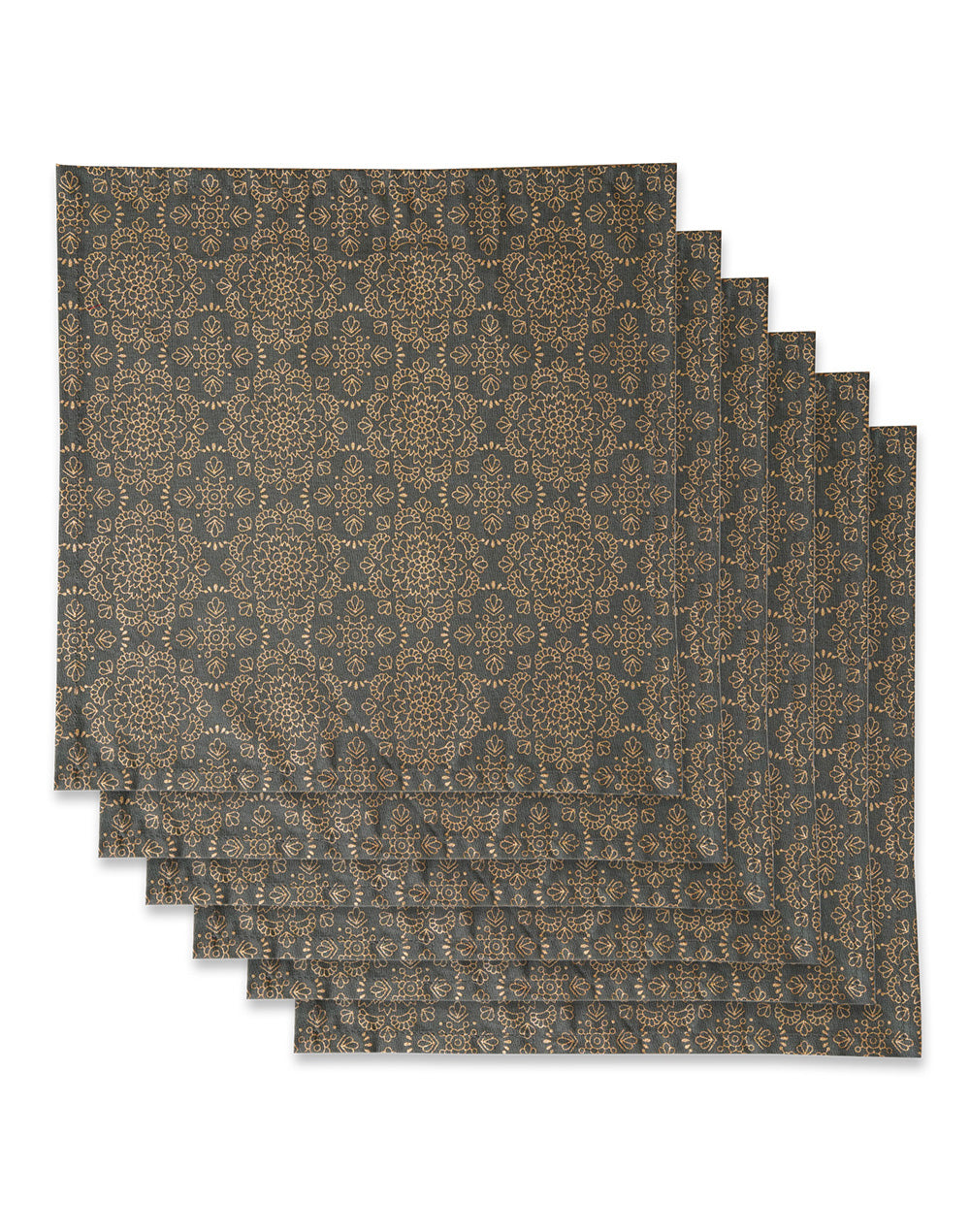 Set Of 6 - 12" Cocktail Napkins For Diwali / Rakhi / Housewarming