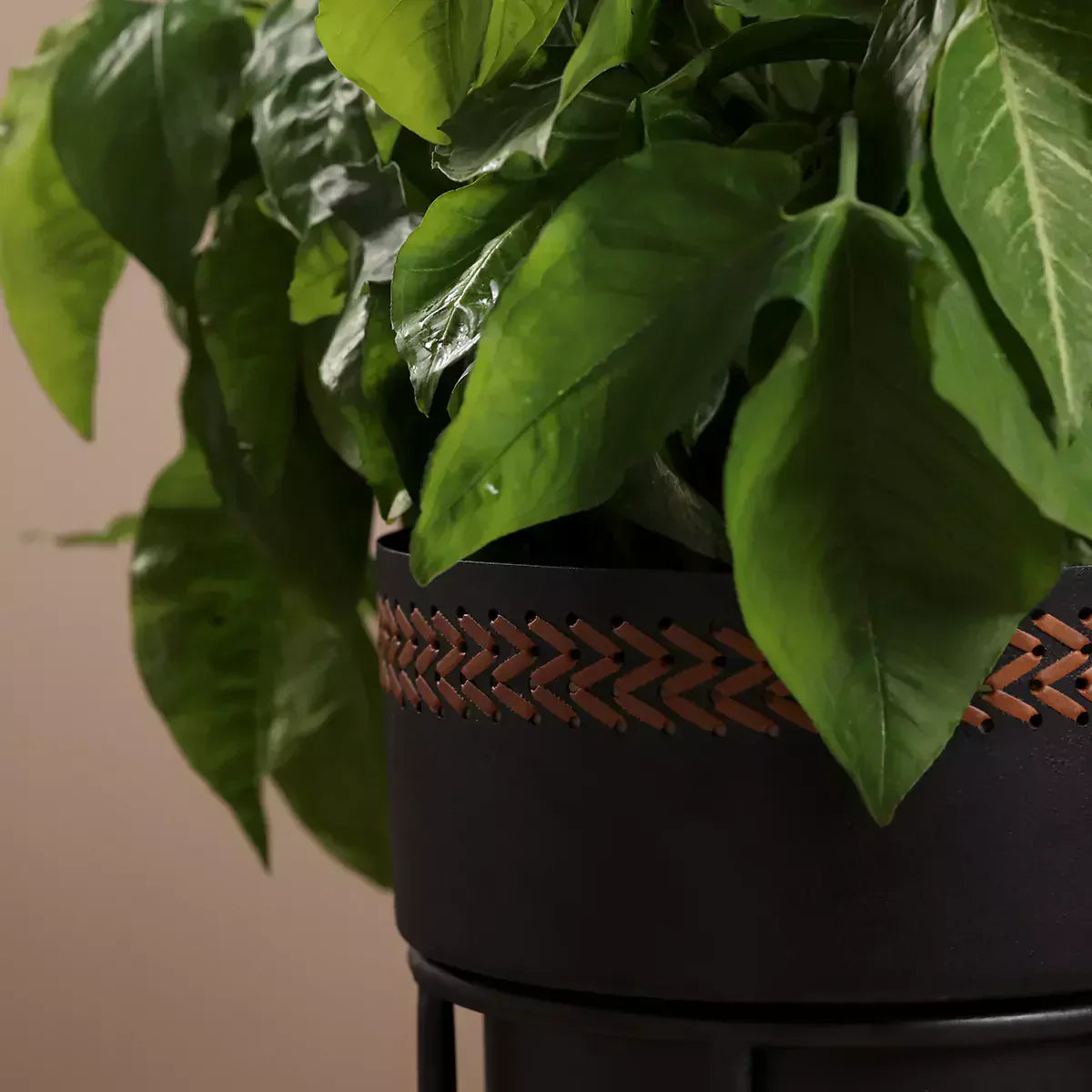 Black Weave Planter Set of 2