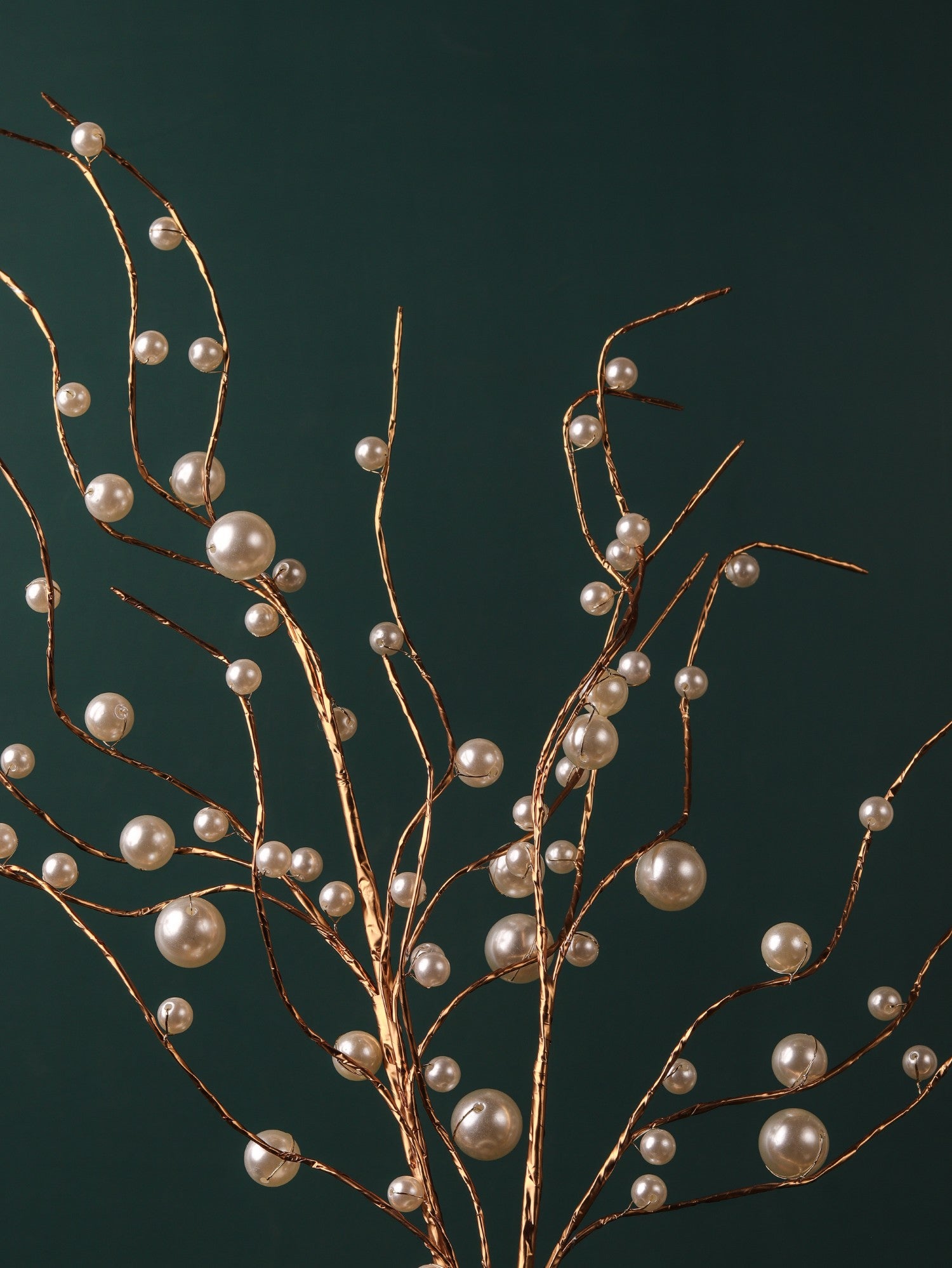 Golden Pearl Branch Vase Fillers