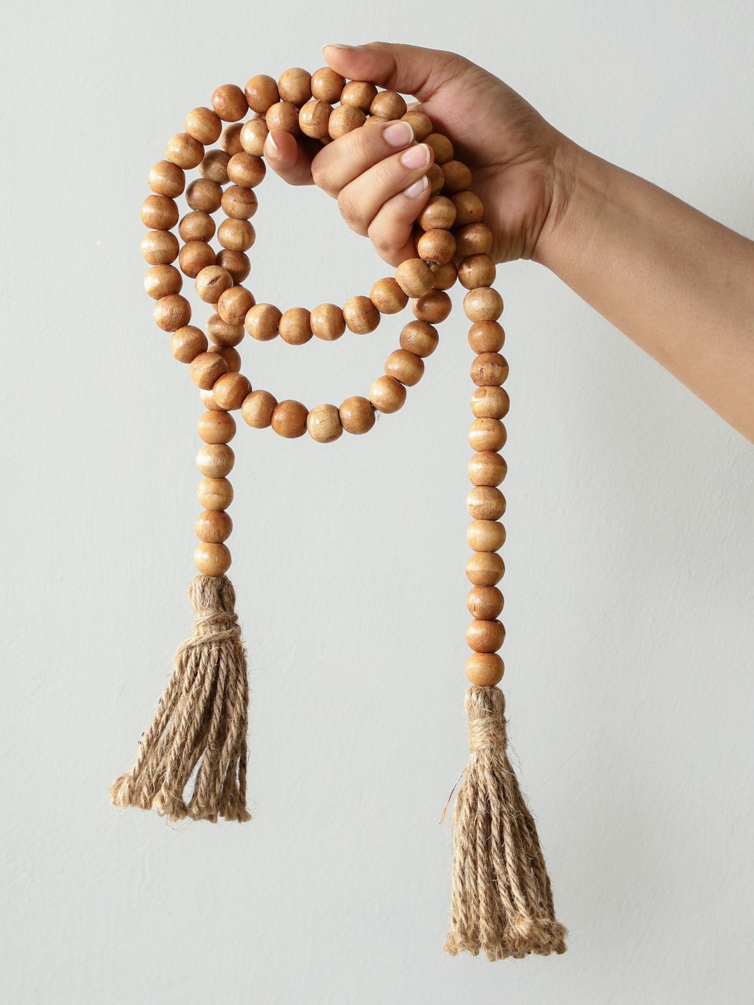 Farmhouse Wooden Bead Garland