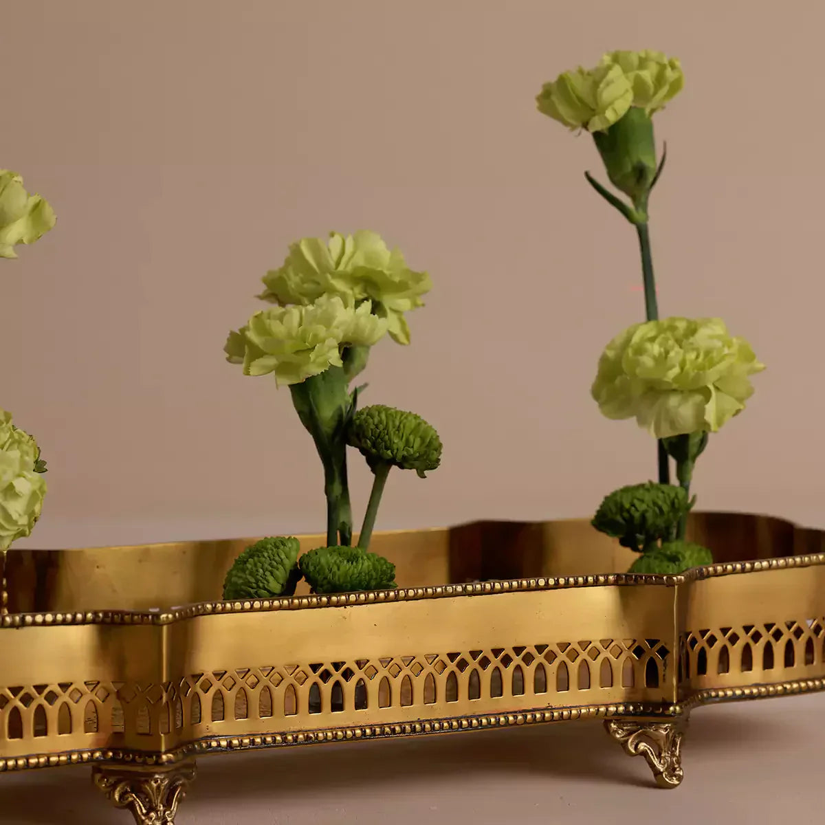 Victorian Rectangular Tray Gold