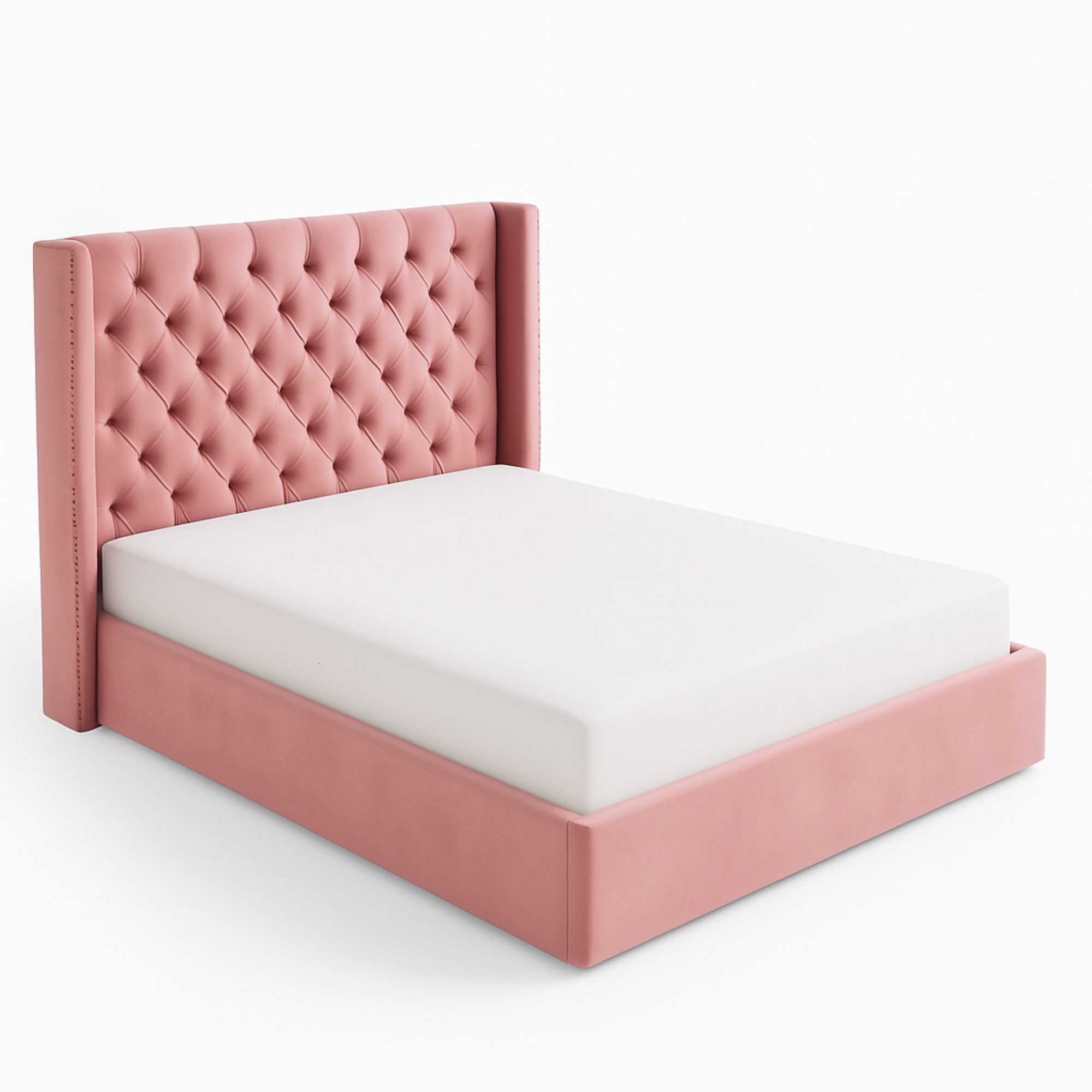 Velour Majesty Upholstered Bed