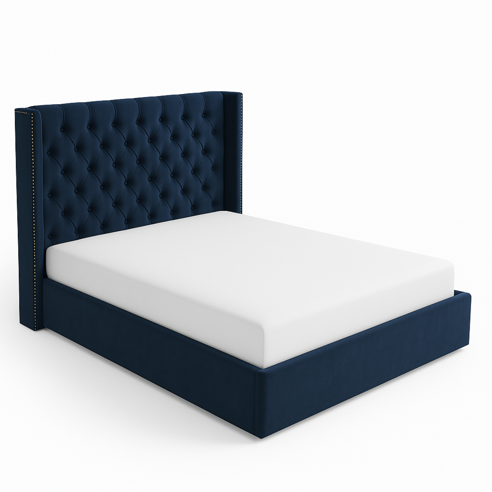 Velour Majesty Upholstered Bed