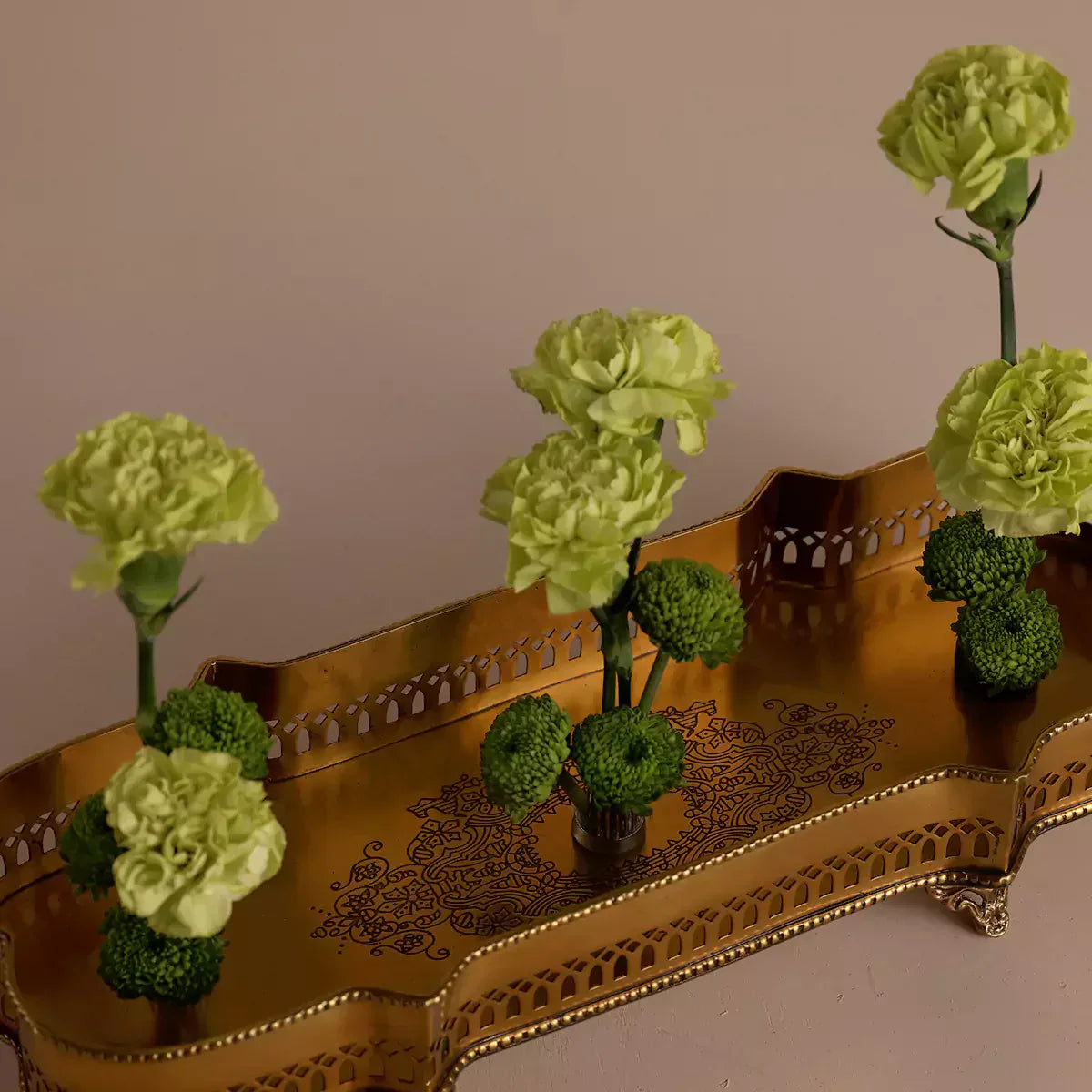 Victorian Rectangular Tray Gold