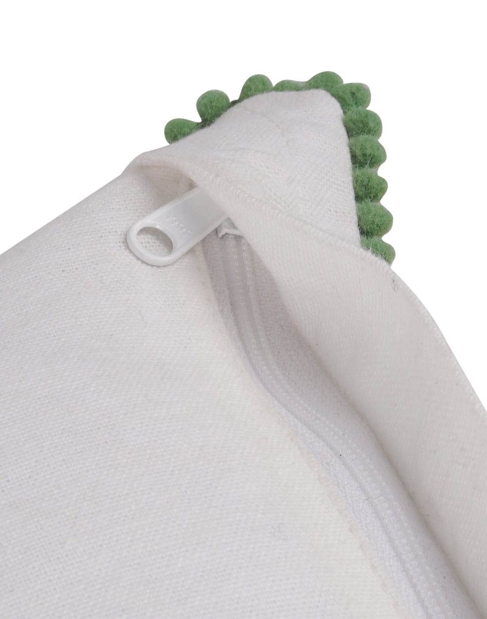 Set Of 2 - Yellow Cotton Embroidery Cushion Cover - 16"X16"