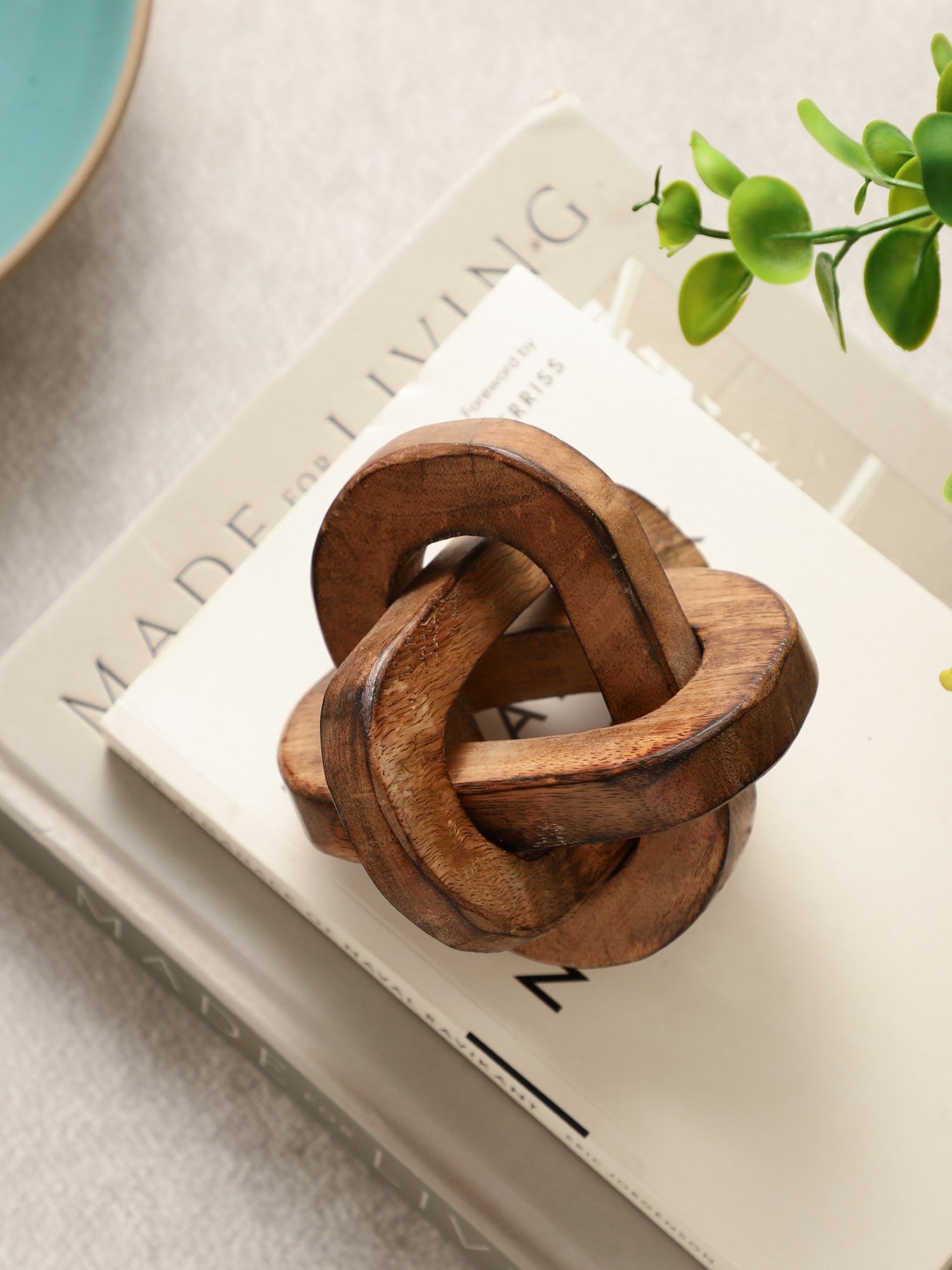 Triple Knot Wooden Accent Piece (Small)