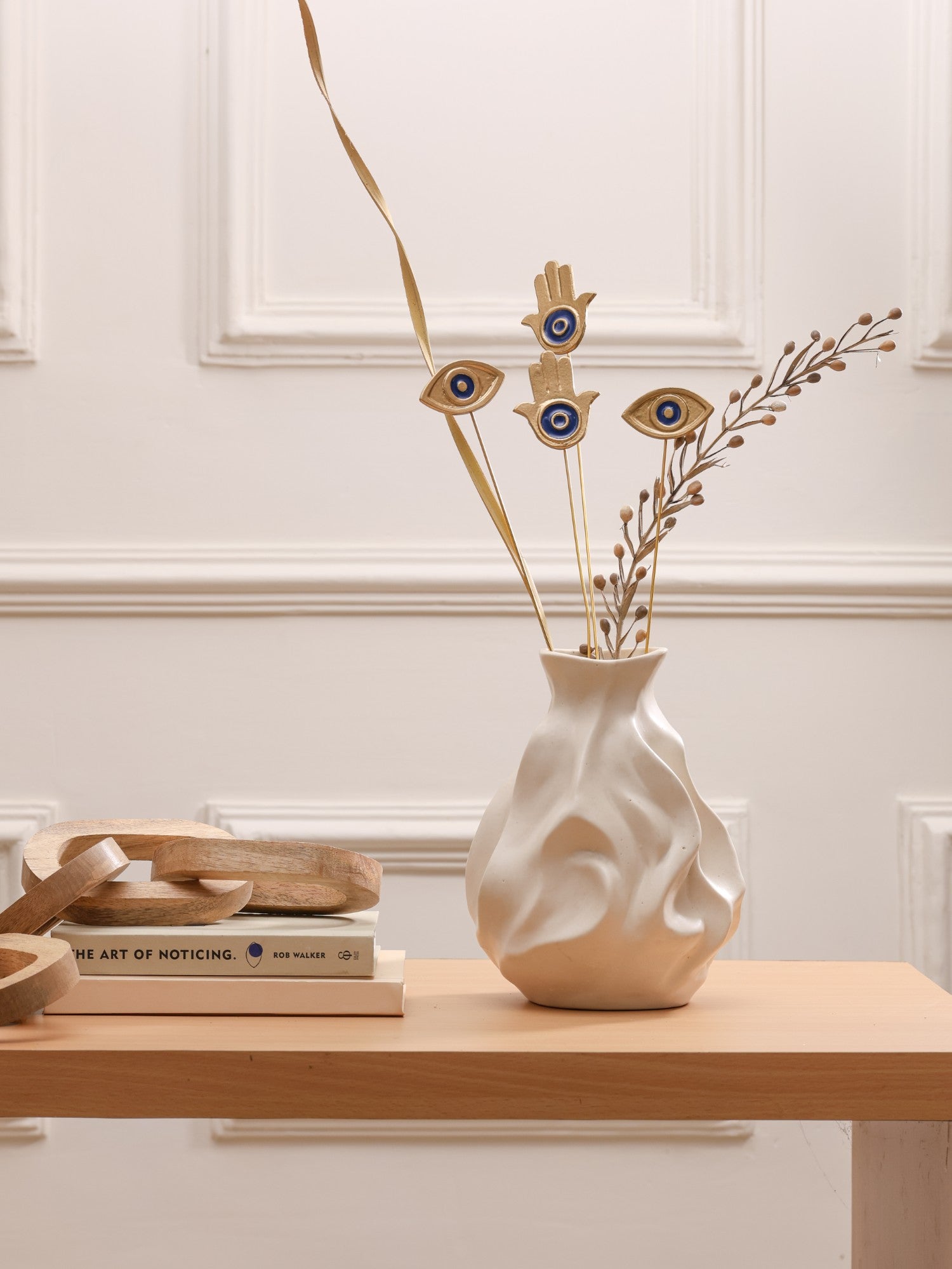 Golden Nazar Protection Metal Sticks