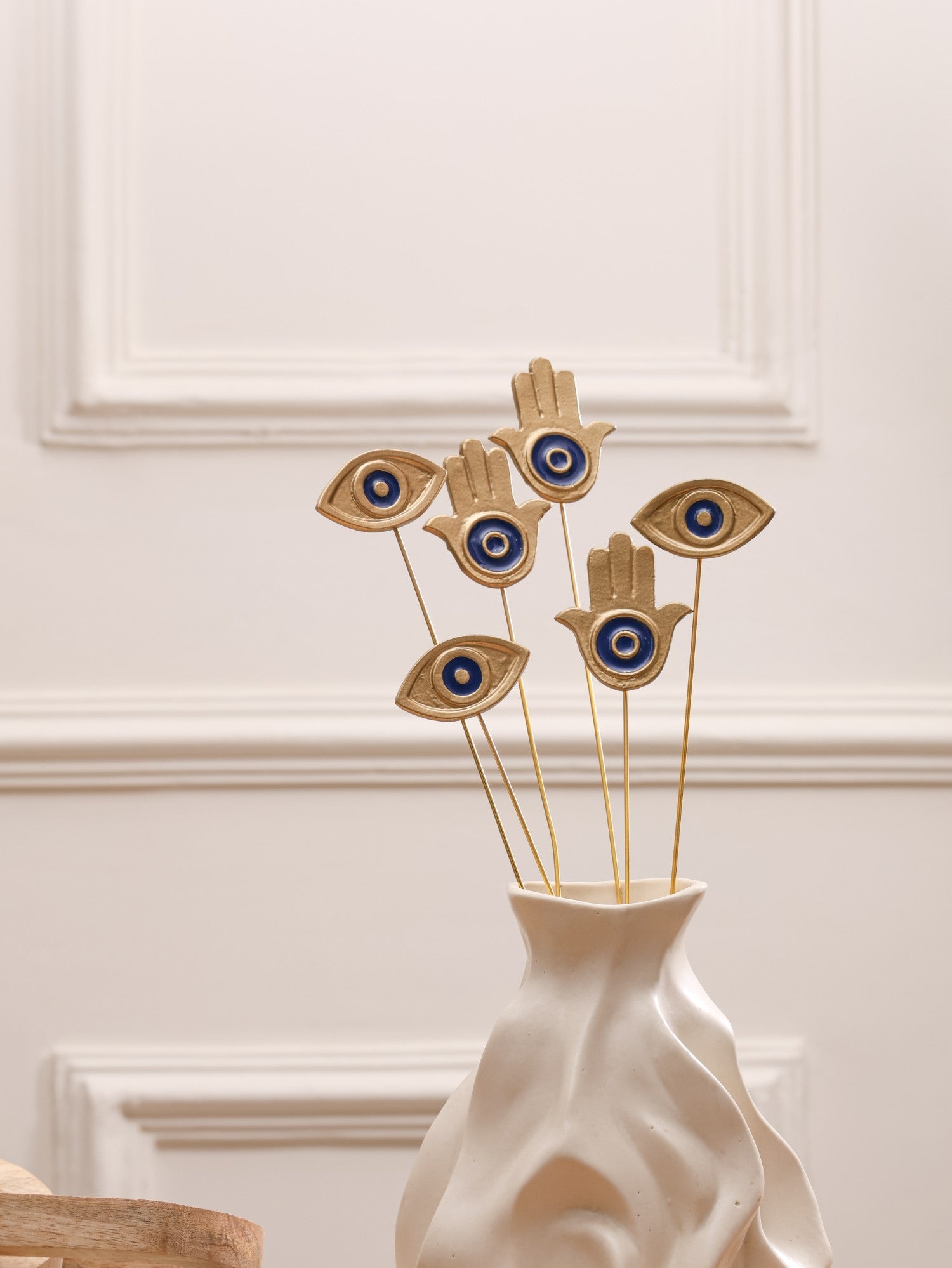 Golden Nazar Protection Metal Sticks