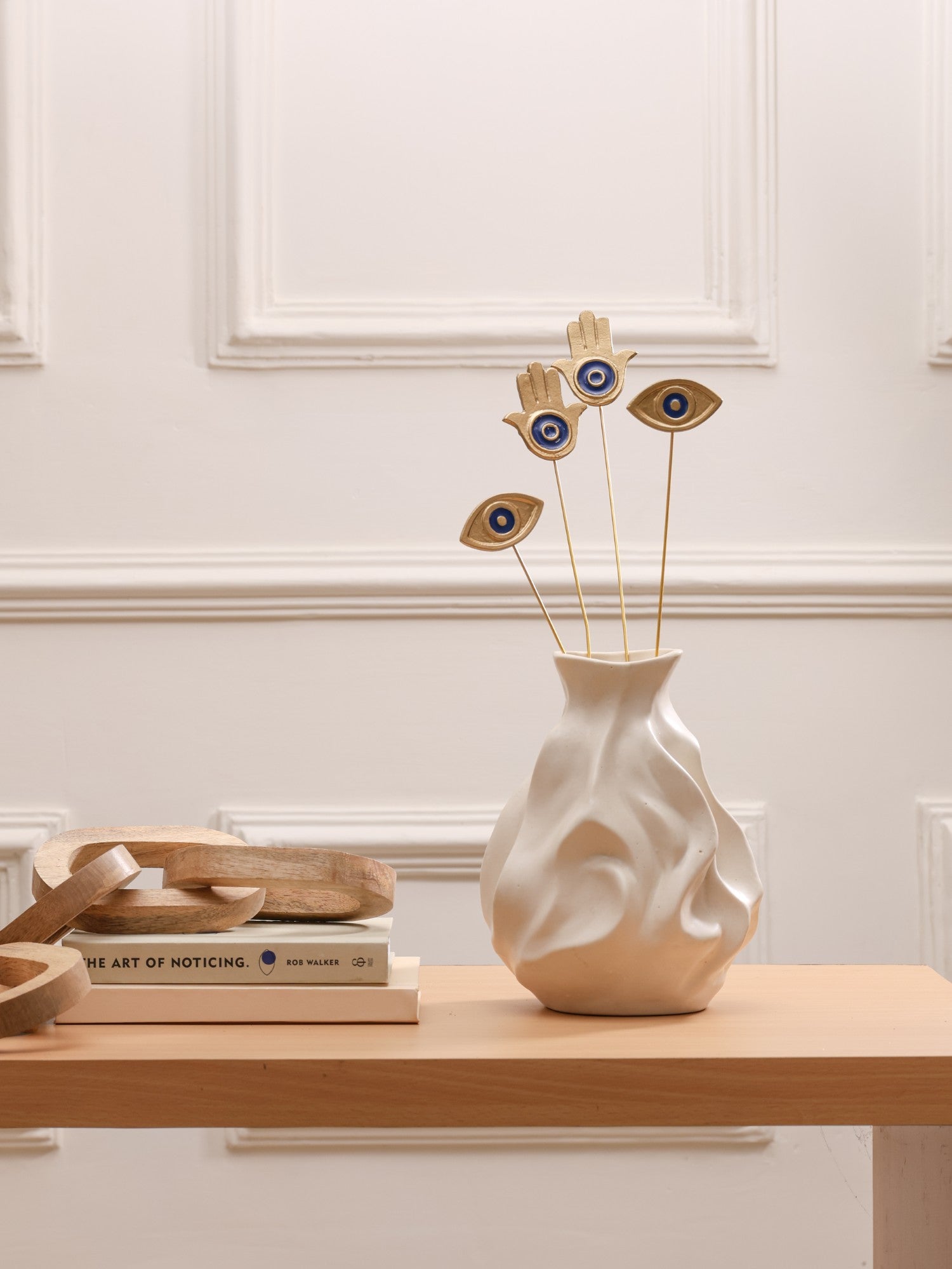 Golden Nazar Protection Metal Sticks