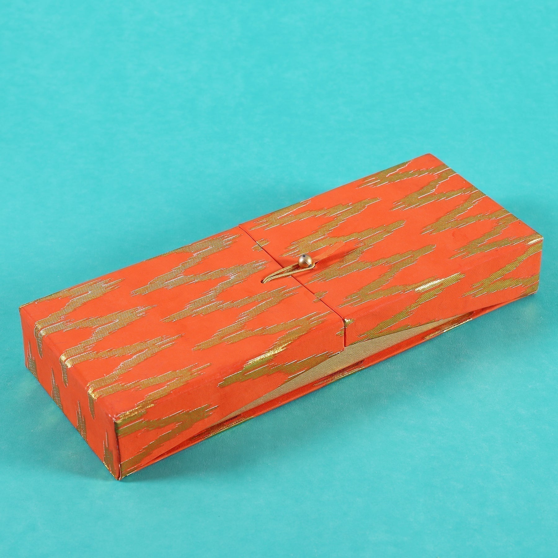 Ikat Orange 3 Partition Box