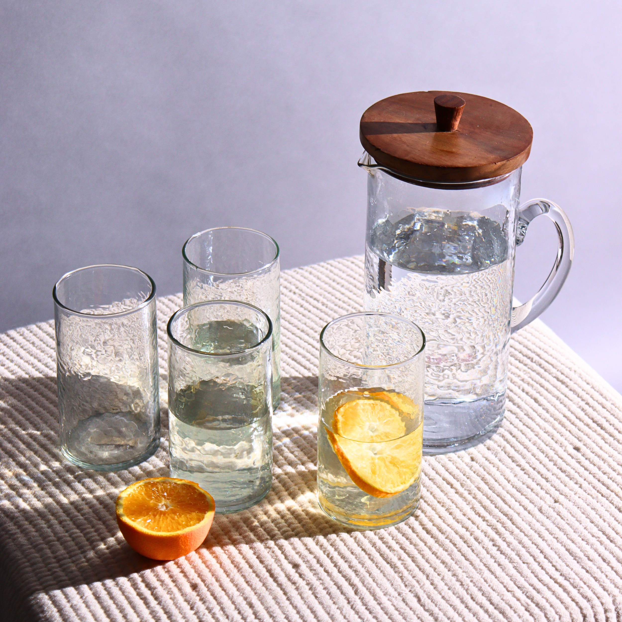 Hammered Glasses Set of four