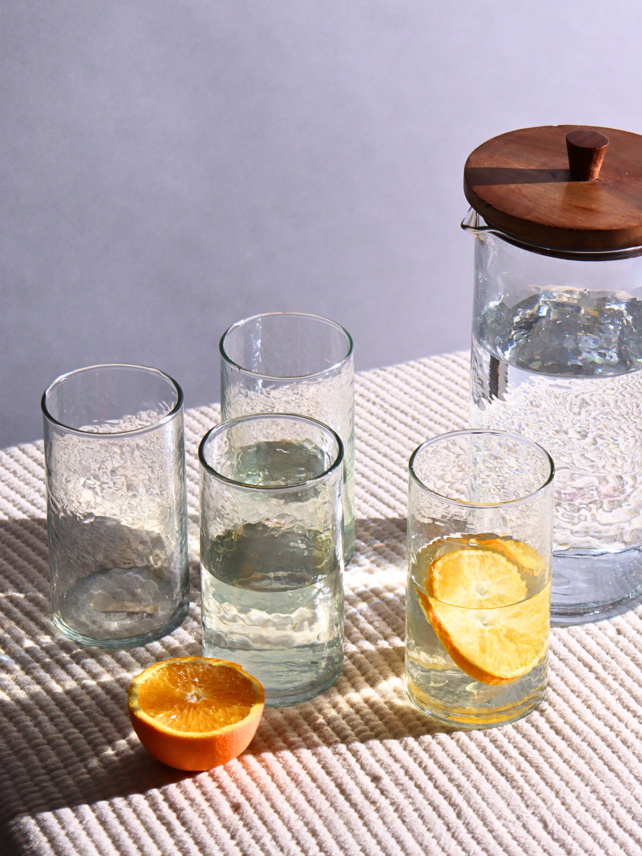 Hammered Glasses Set of four