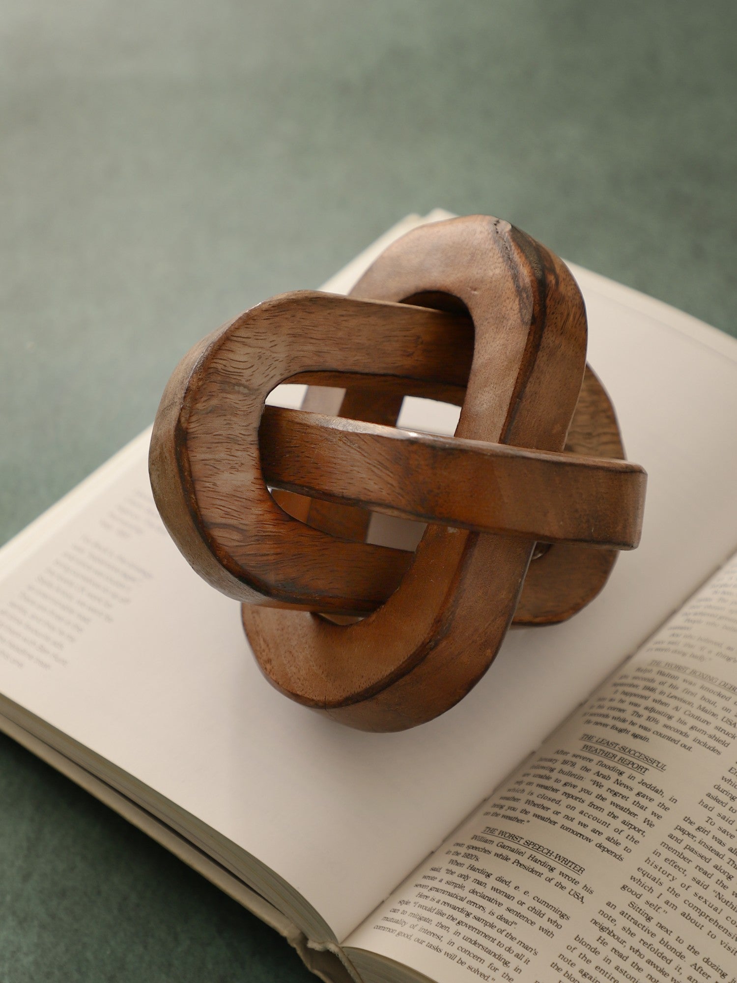 Triple Knot Wooden Accent Piece (Small)