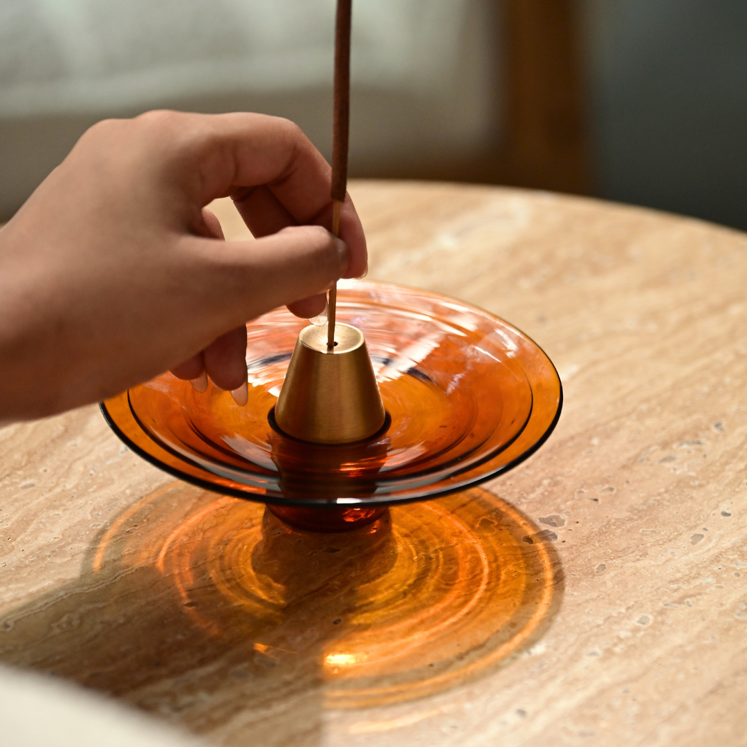 Muun Incense Holder - Amber