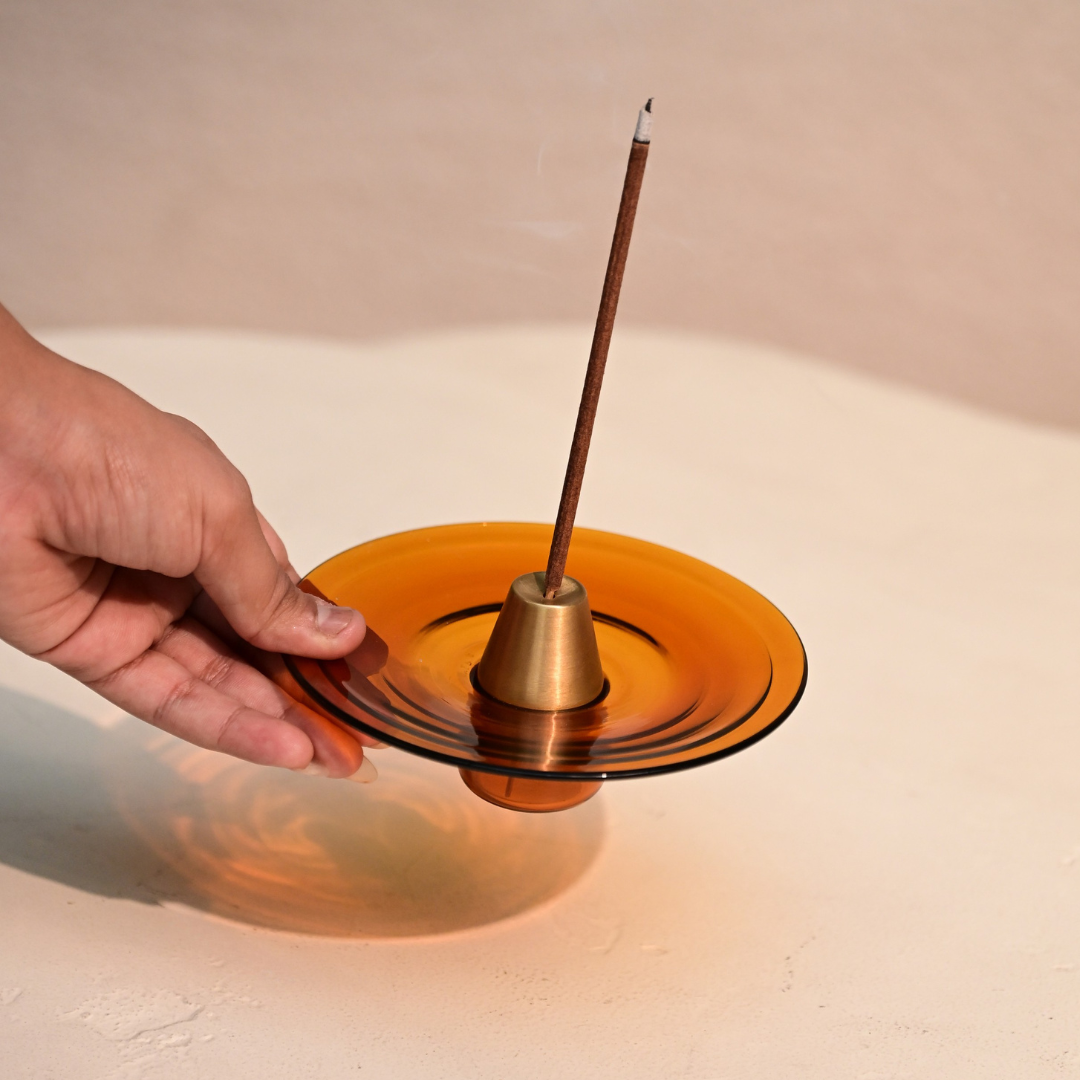 Muun Incense Holder - Amber