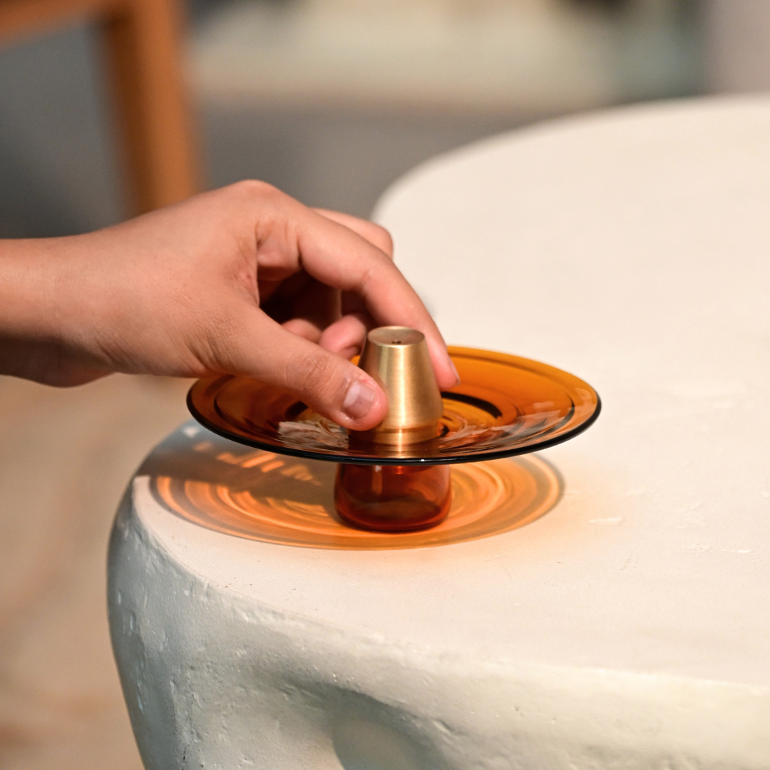 Muun Incense Holder - Amber