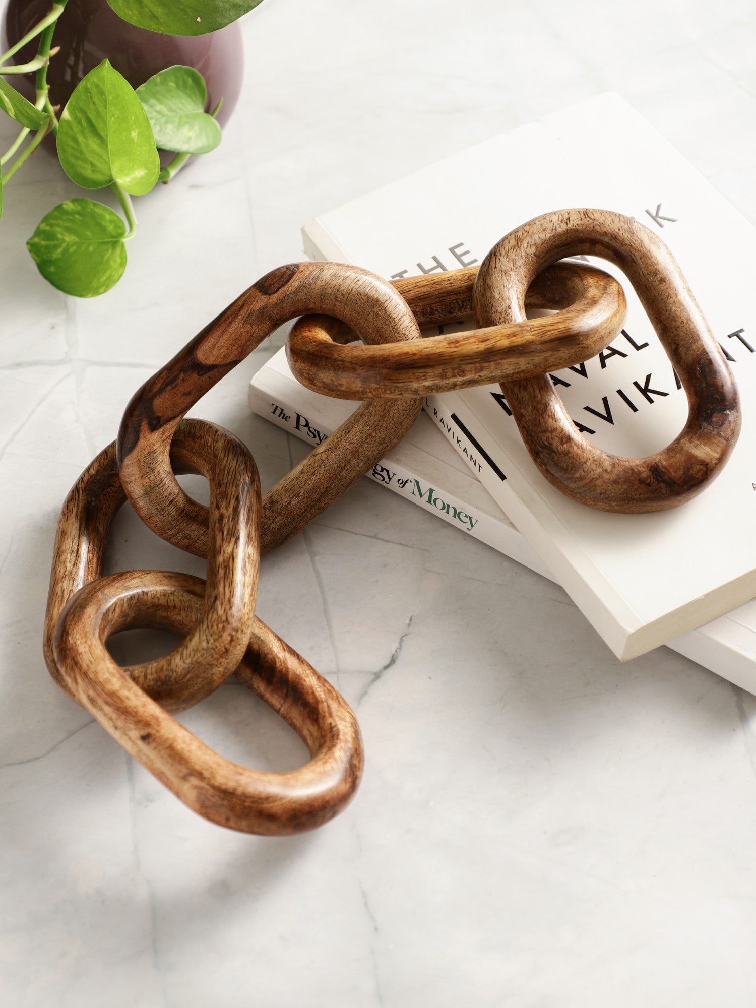 Wooden Chain Decor with 5 Knots (Small)