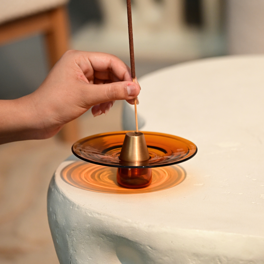 Muun Incense Holder - Amber
