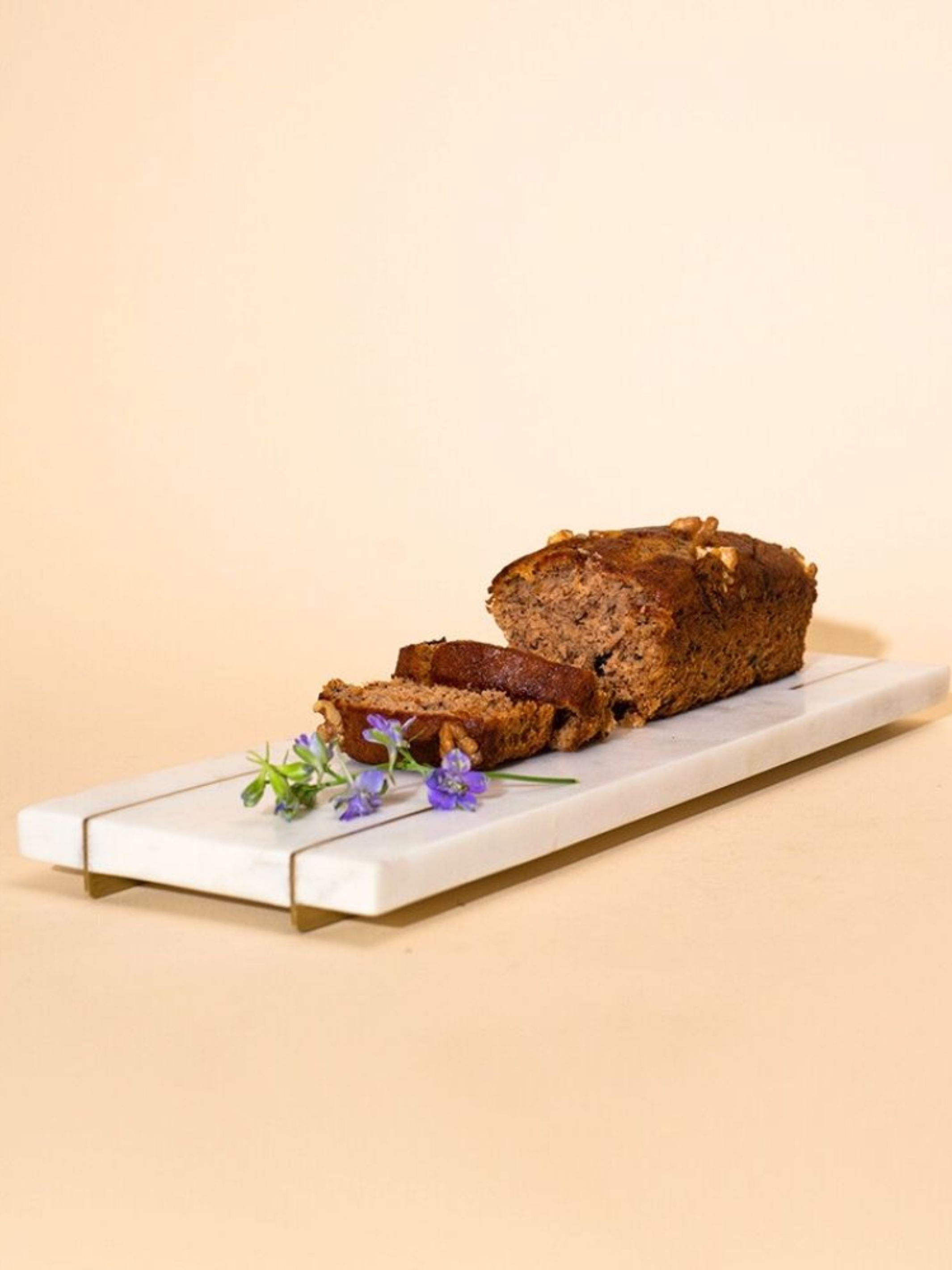 Marble Tray With Gold Base