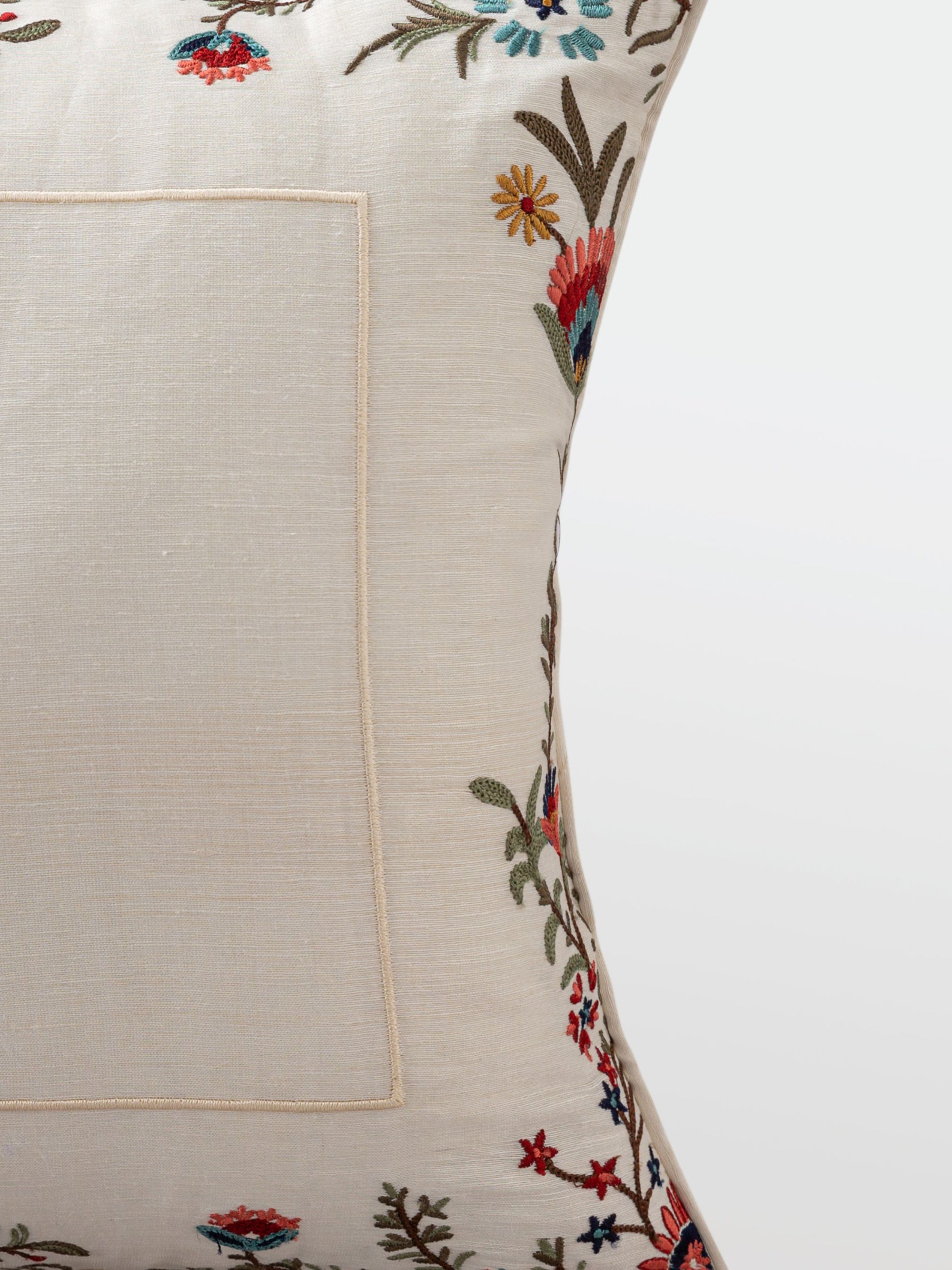 Cushion Cover - Inaaya Ivory Embroidered