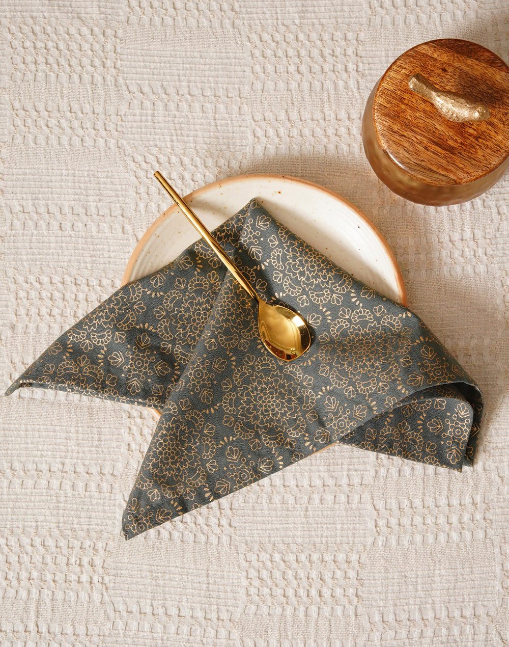 Set Of 6 - 12" Cocktail Napkins For Diwali / Rakhi / Housewarming