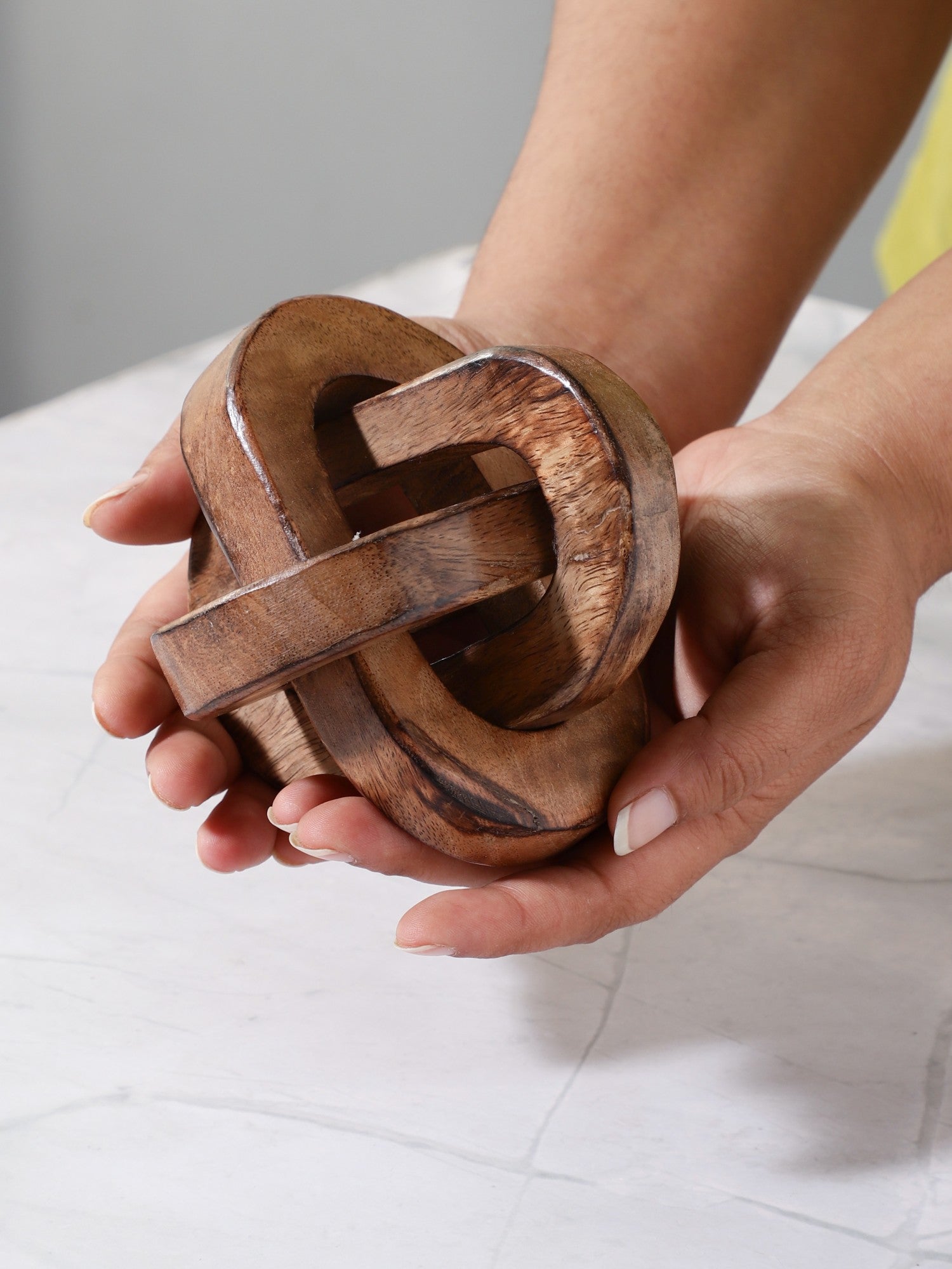 Triple Knot Wooden Accent Piece (Small)