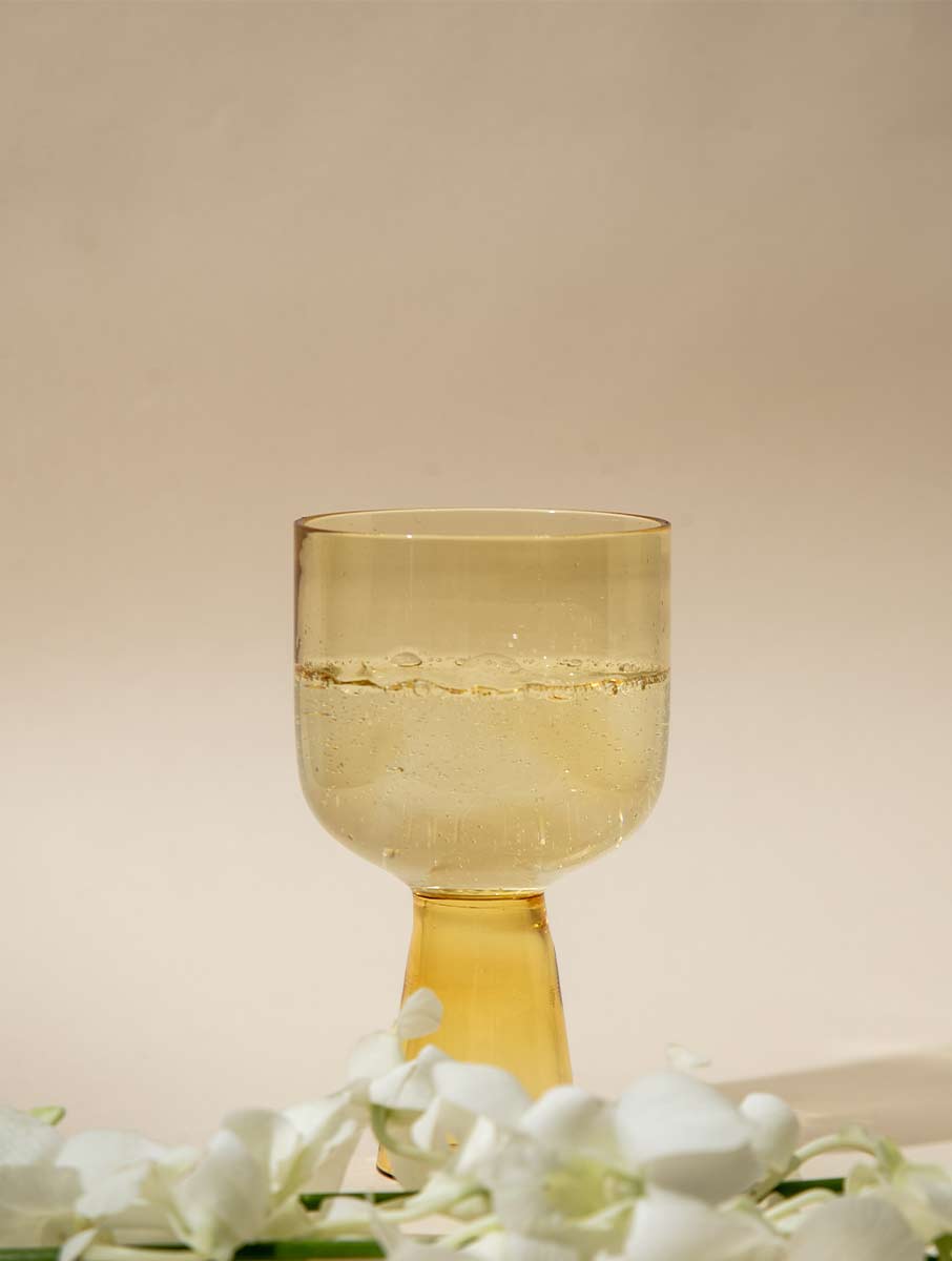 Aria Glass / Dessert Bowl Gift Box - Yellow