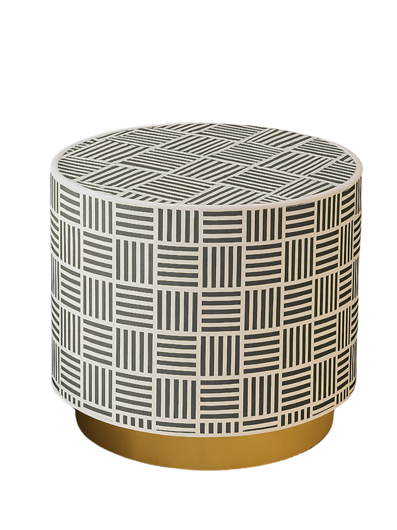 Inlay Round Side Table-