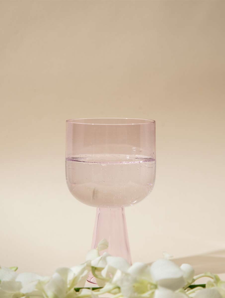 Aria Glass / Dessert Bowl Gift Box - Pink