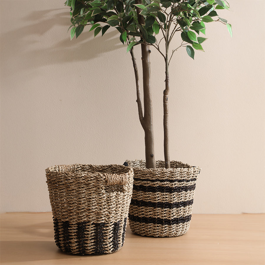 Tonk Basket Black Natural