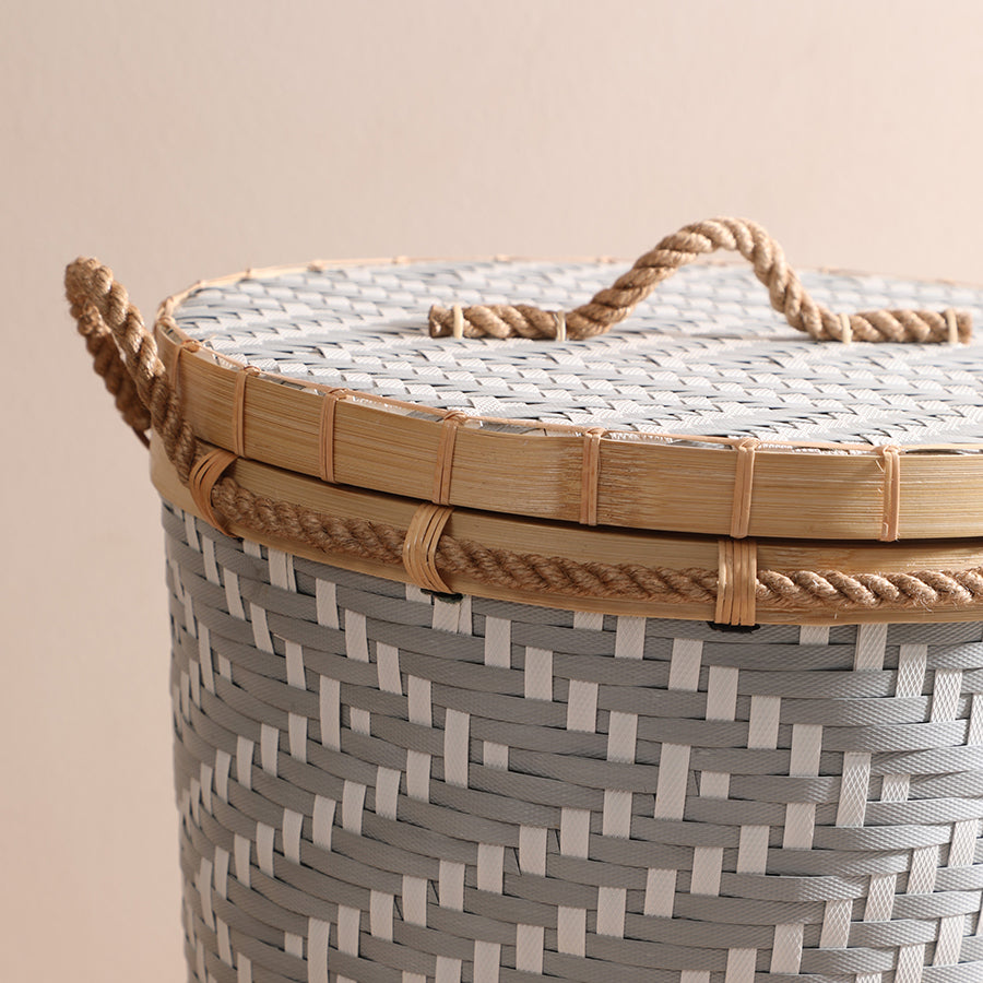Herban Grey White Basket