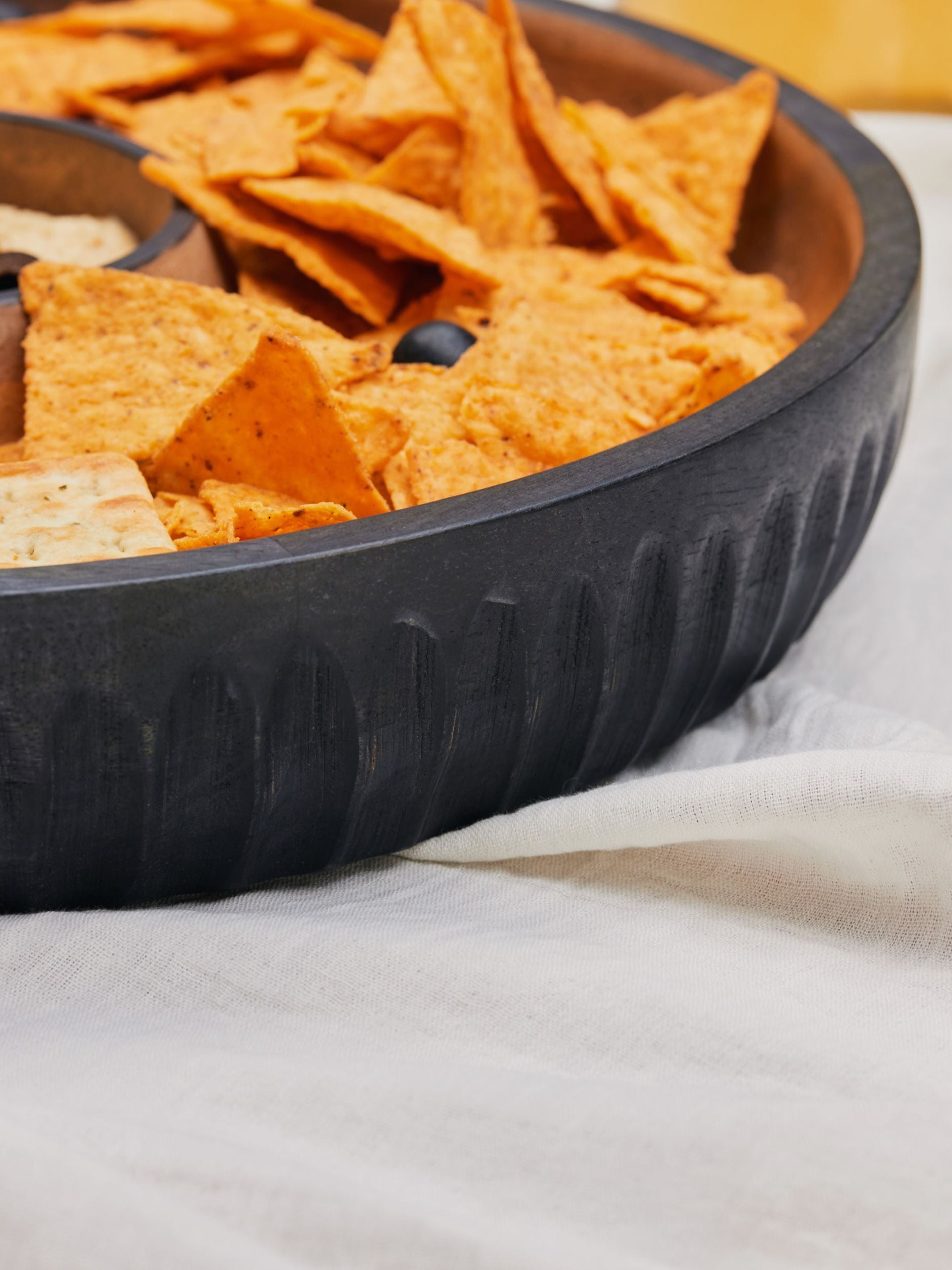 Dual Tone Wooden Chip N Dip