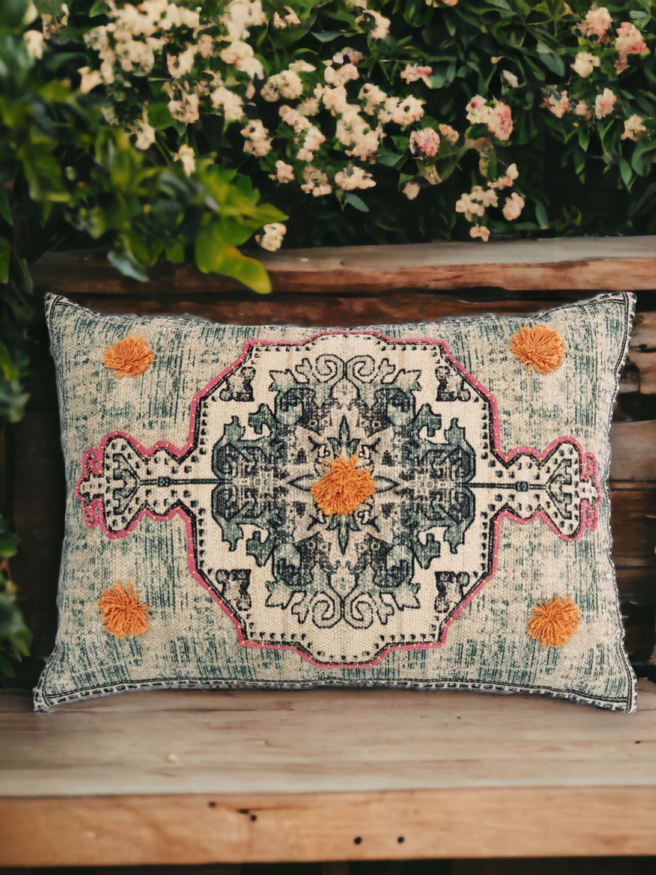 Pillow  Cover - Afero Embroidered