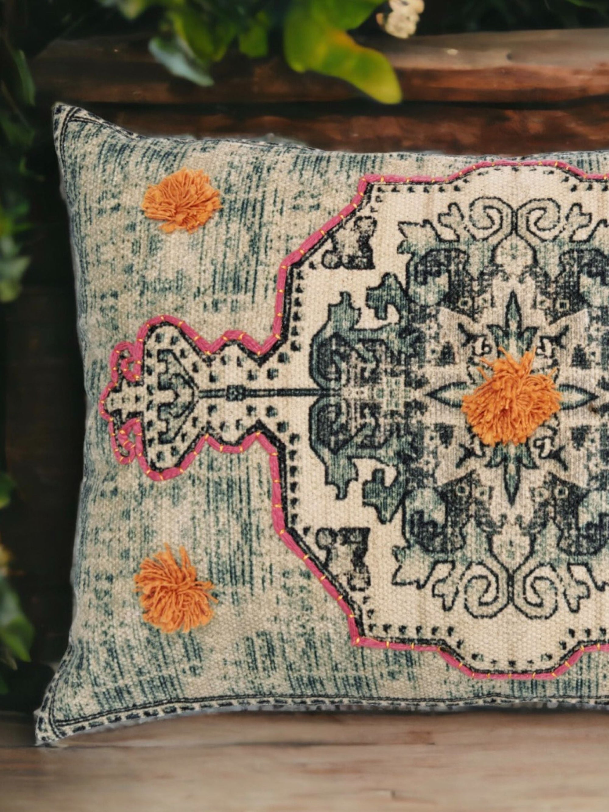 Pillow  Cover - Afero Embroidered