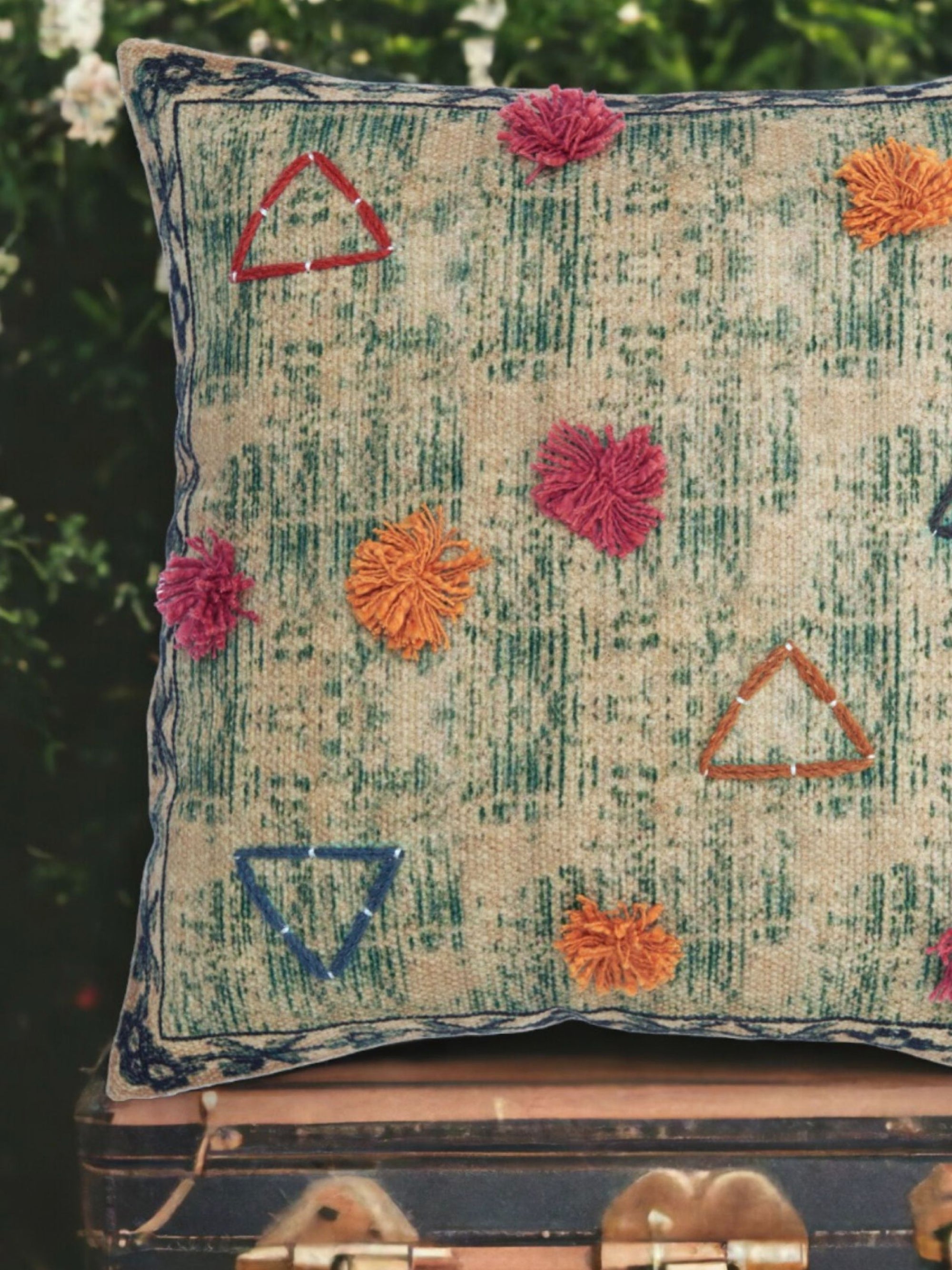 Cushion Cover - Afero Embroidered Cotton