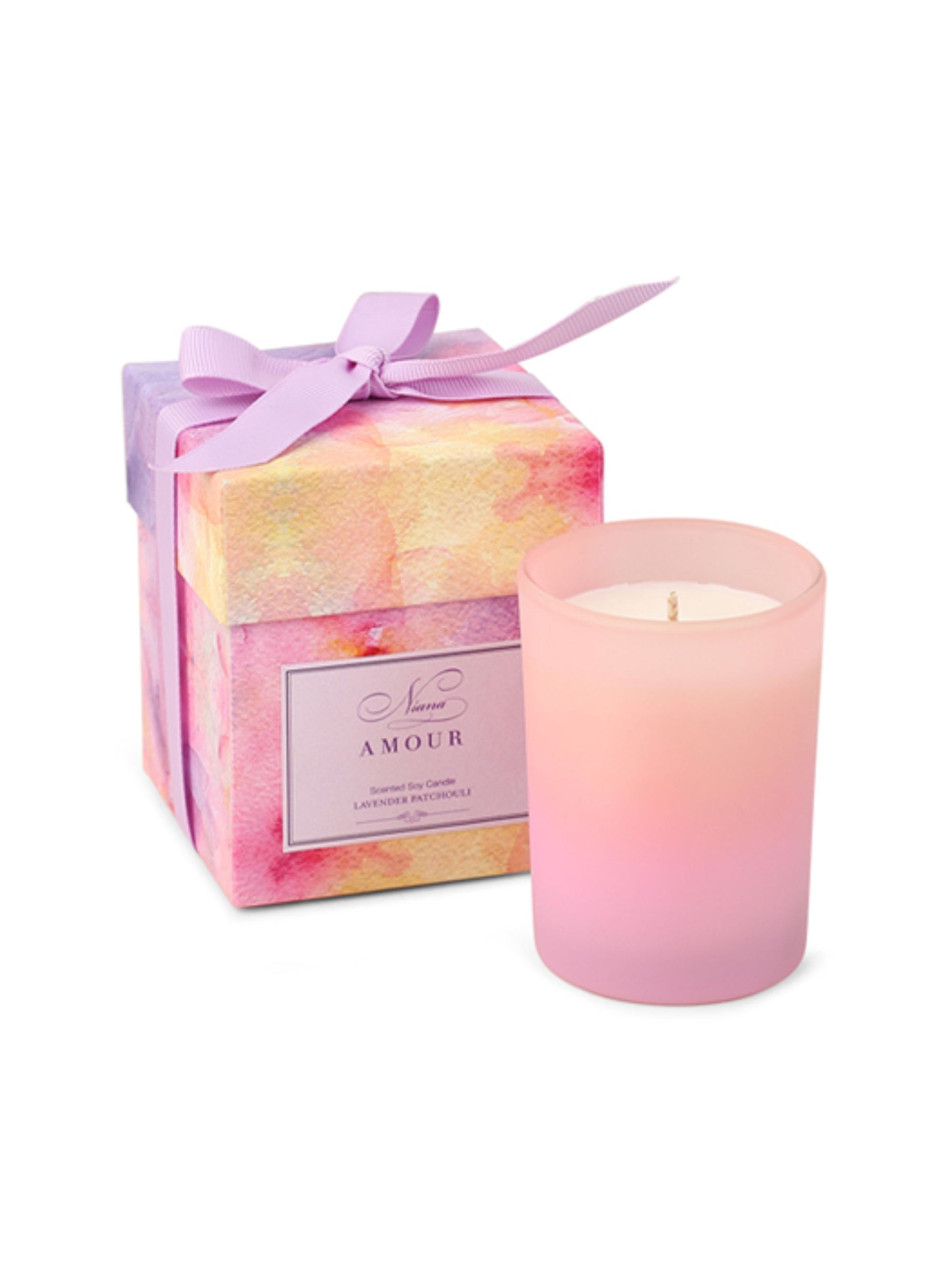 Pink Ombre Jar Candle - Amour