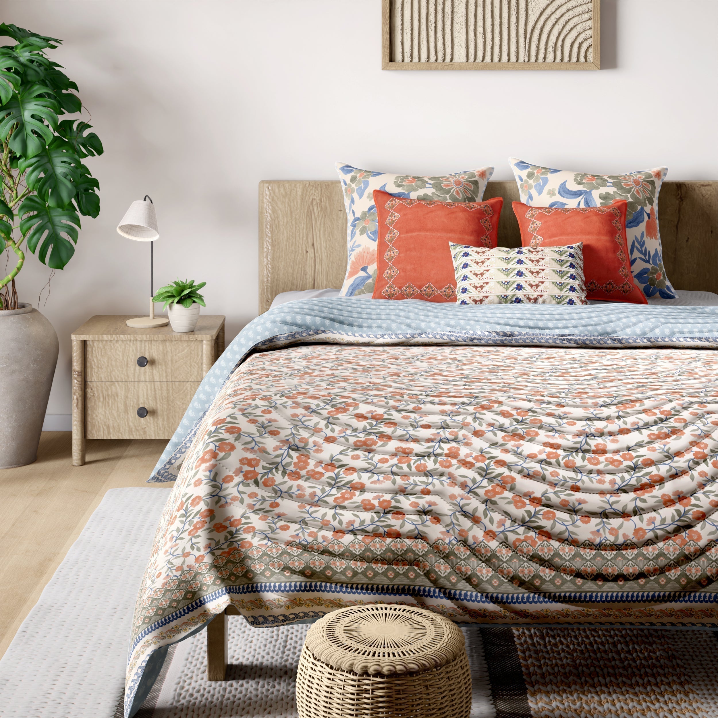 Mimo Cotton Green Quilt