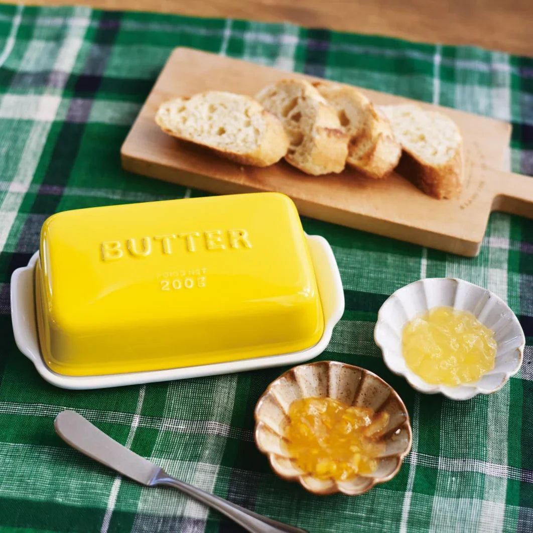 Arrondi Yellow Butter dish