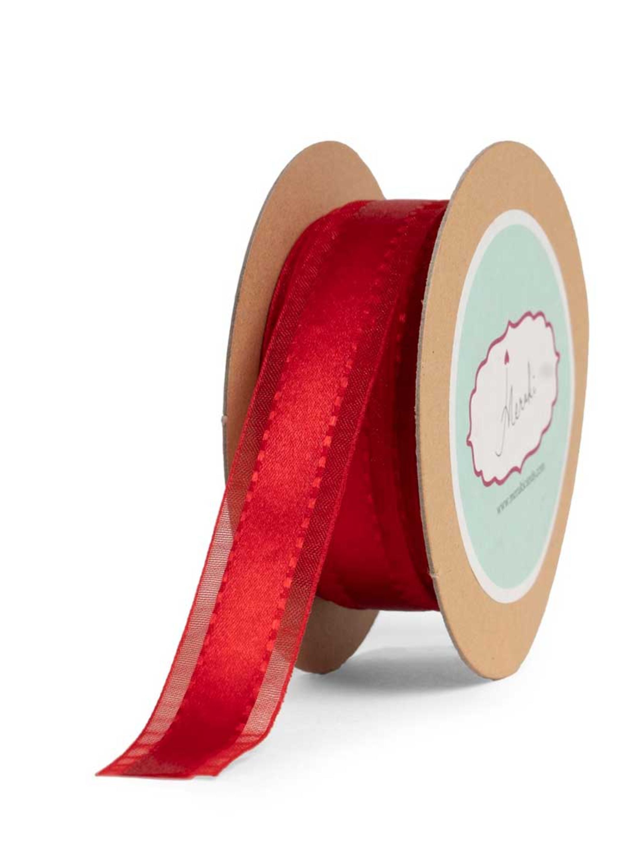 Sheersatin With Stitches Ribbon