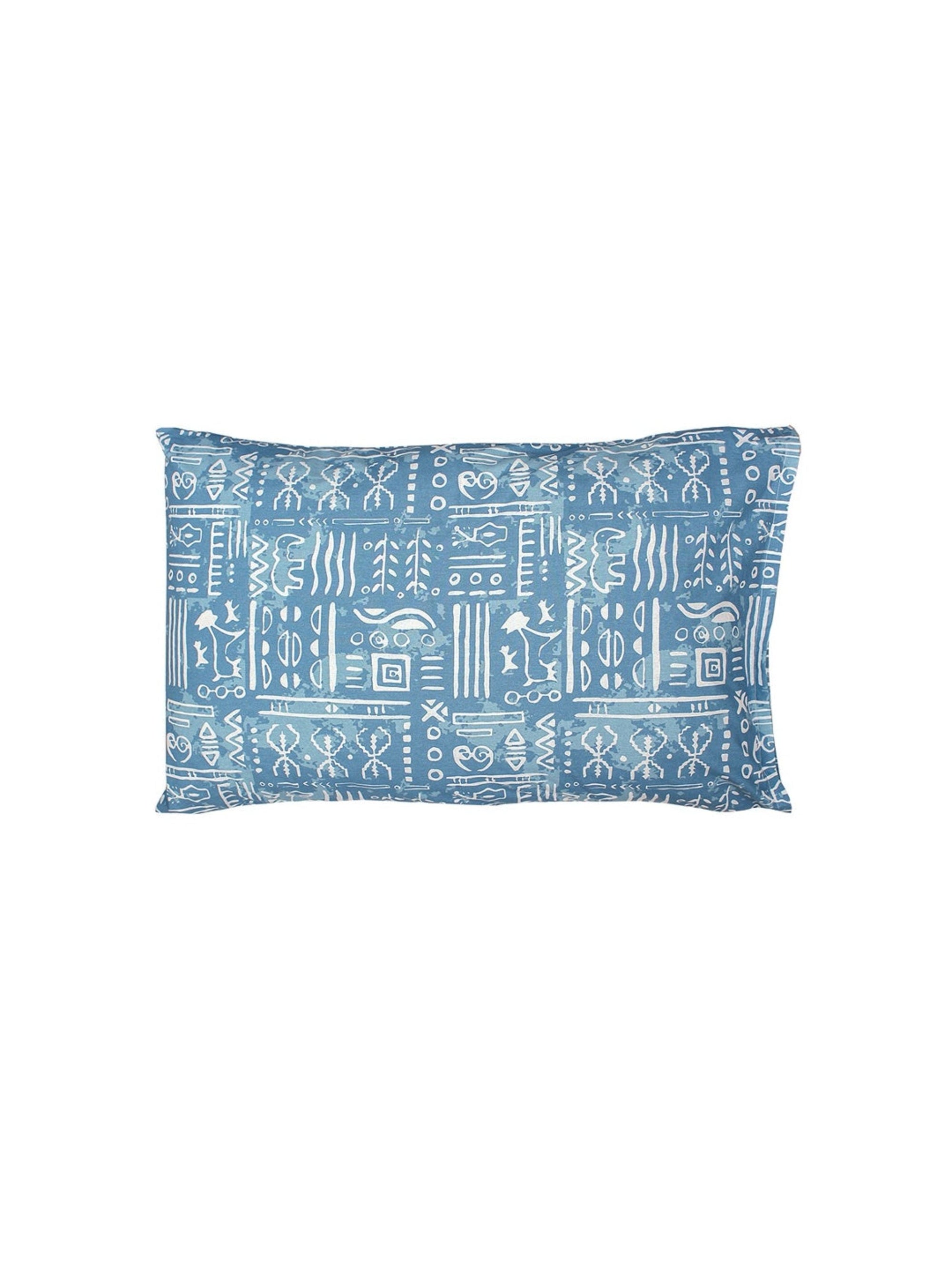 Bed Set - Gamathi (Duvet Cover + Bedsheet) Light Blue