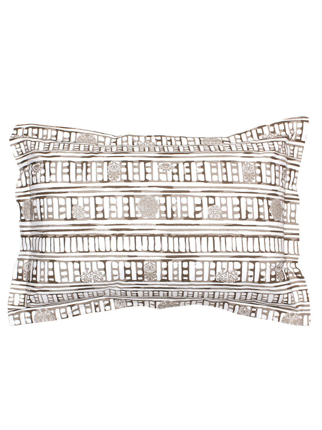 Sanchi Grey Bedsheet with Pillow Cover