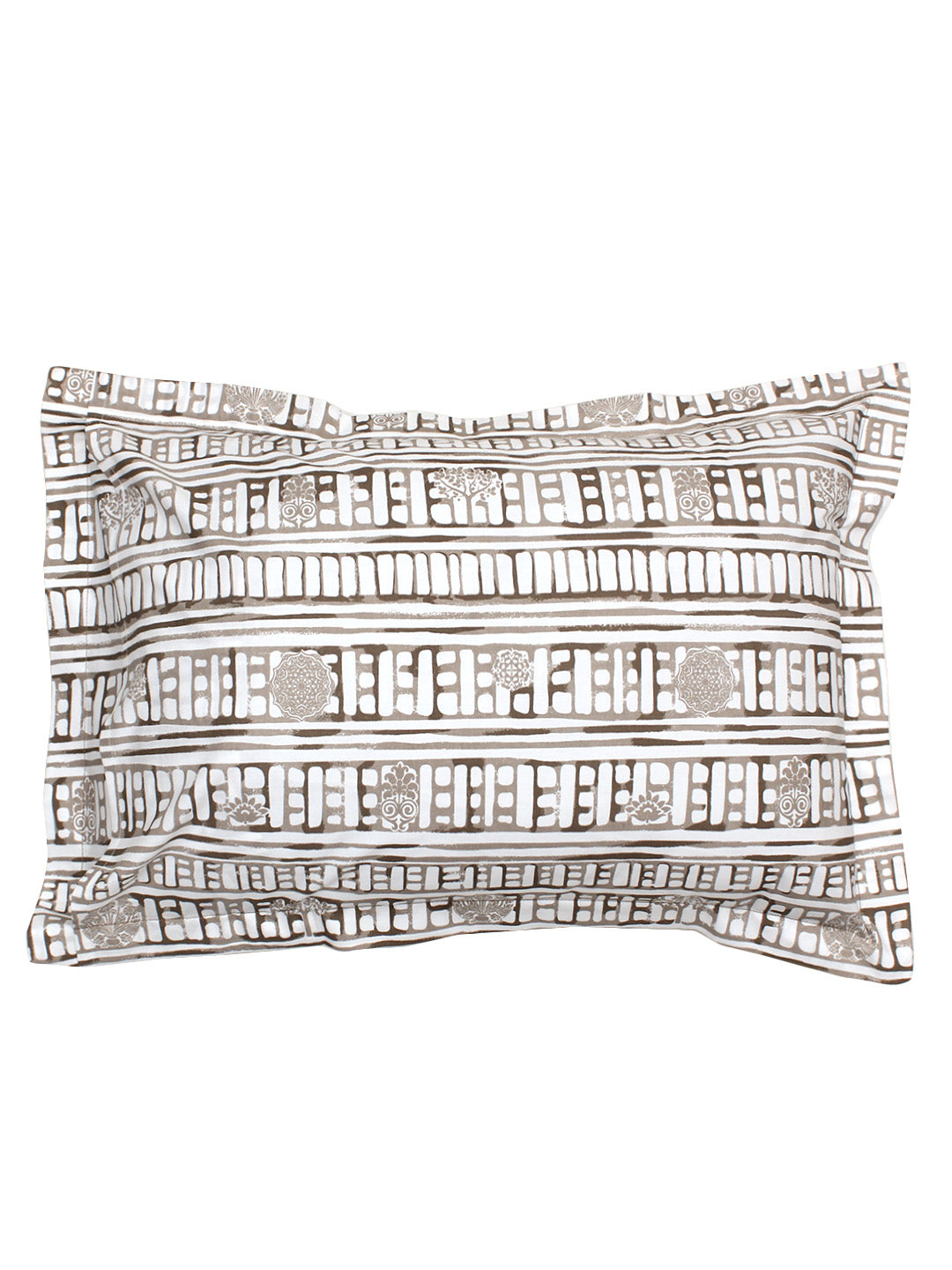 Sanchi Grey Bedsheet with Pillow Cover