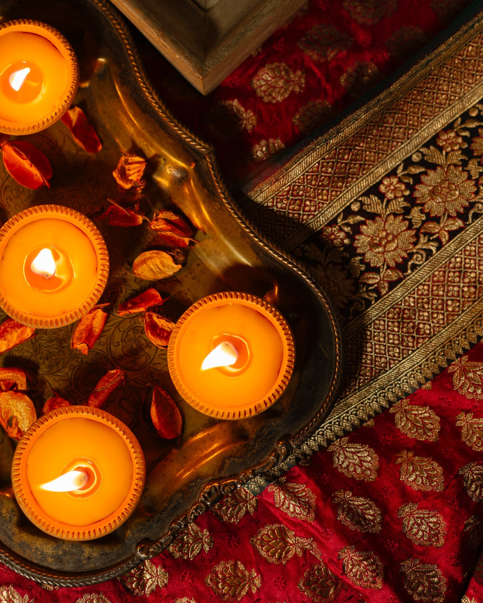 Terracotta Beeswax Diyas (Set of 6)