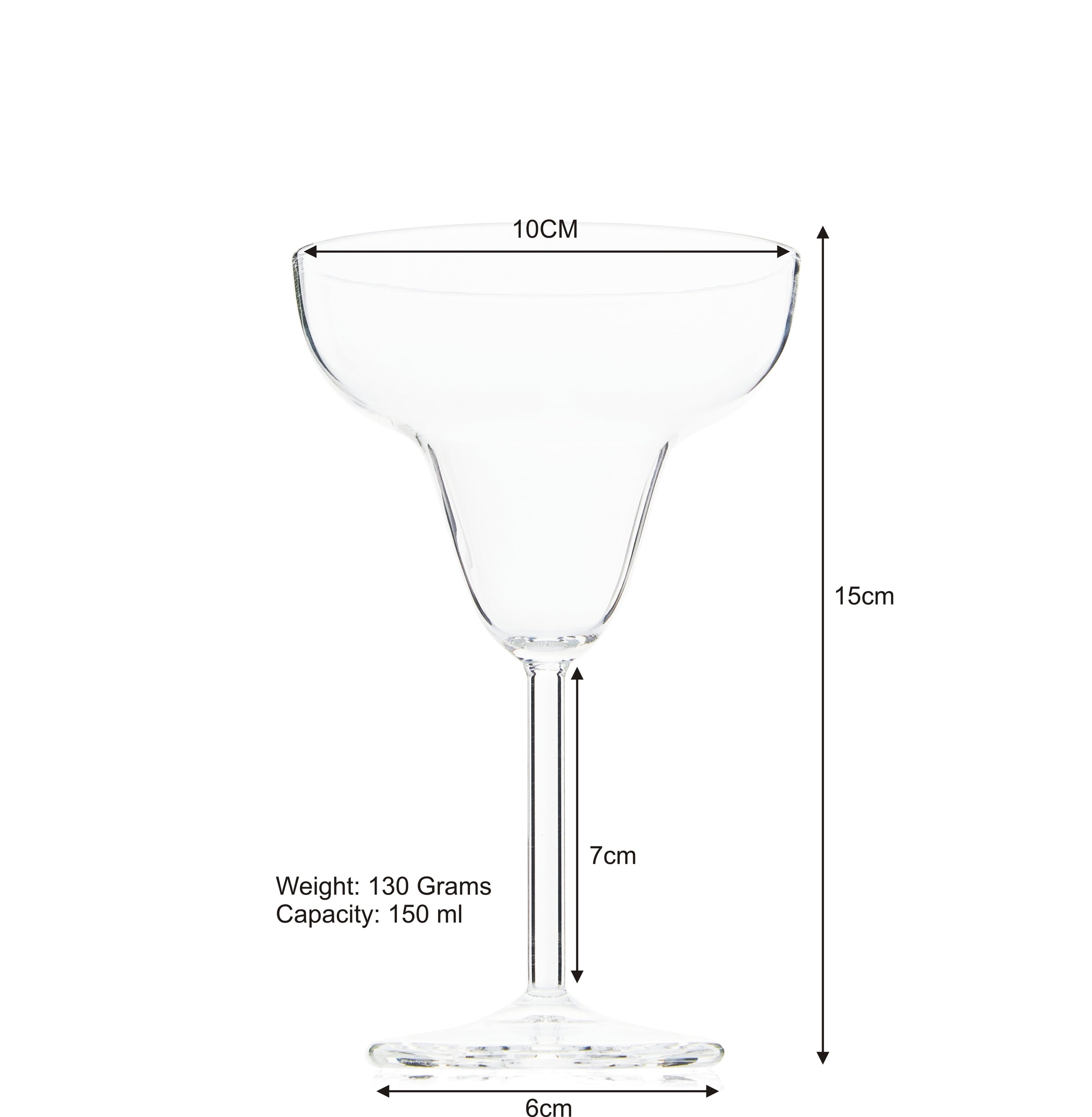 Bombay Sparkle Margarita Designer Glass | Set of 2,4,6