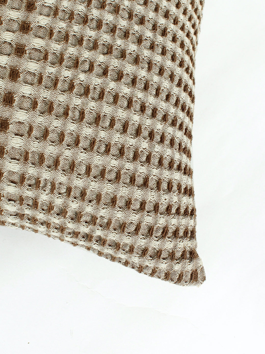 Karakoram Set Of 2 Cushion Cover (Natural/Dark Brown) - 45X45cm