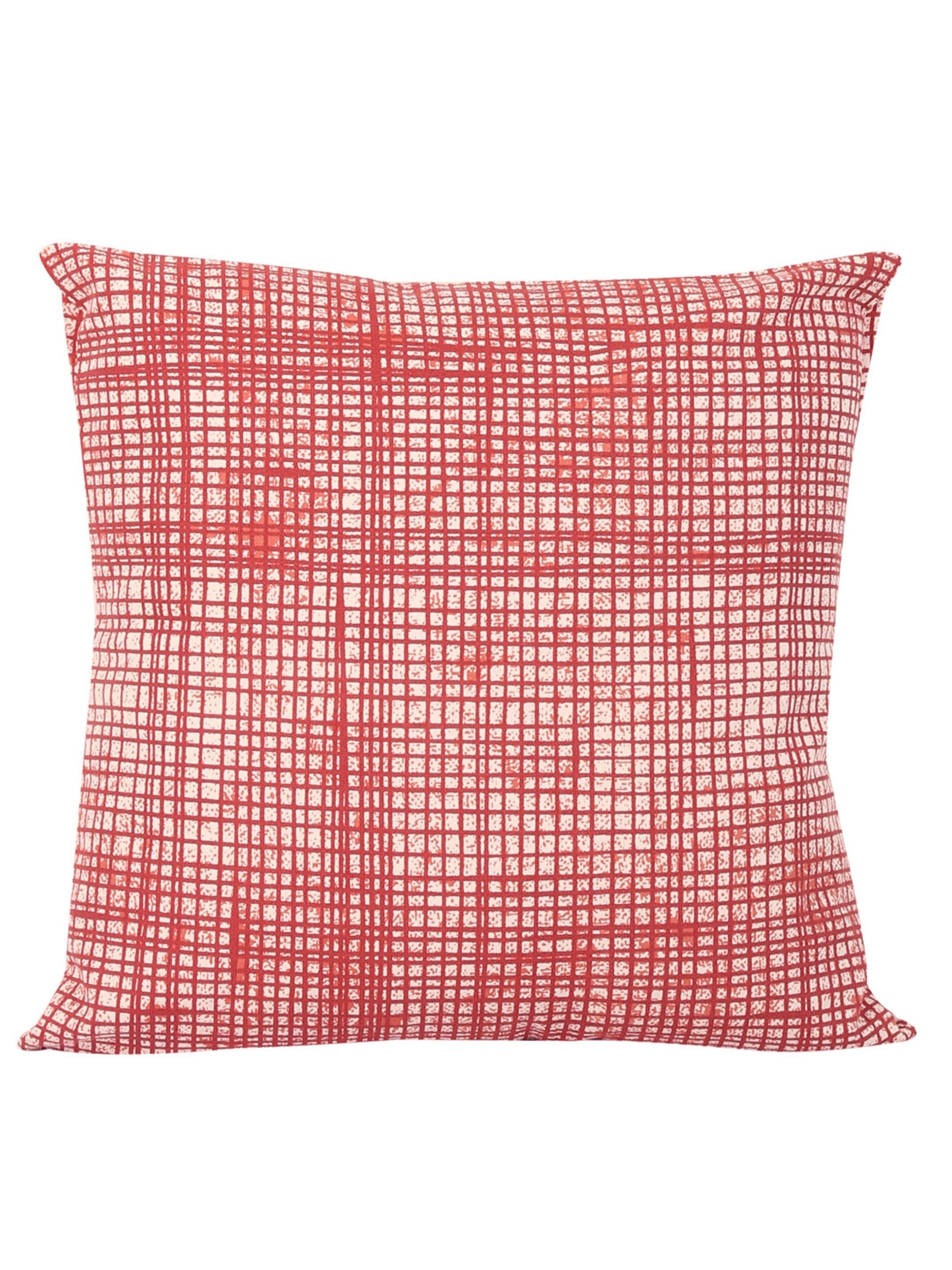 Cushion Cover - Kattam-Kuta (Red)