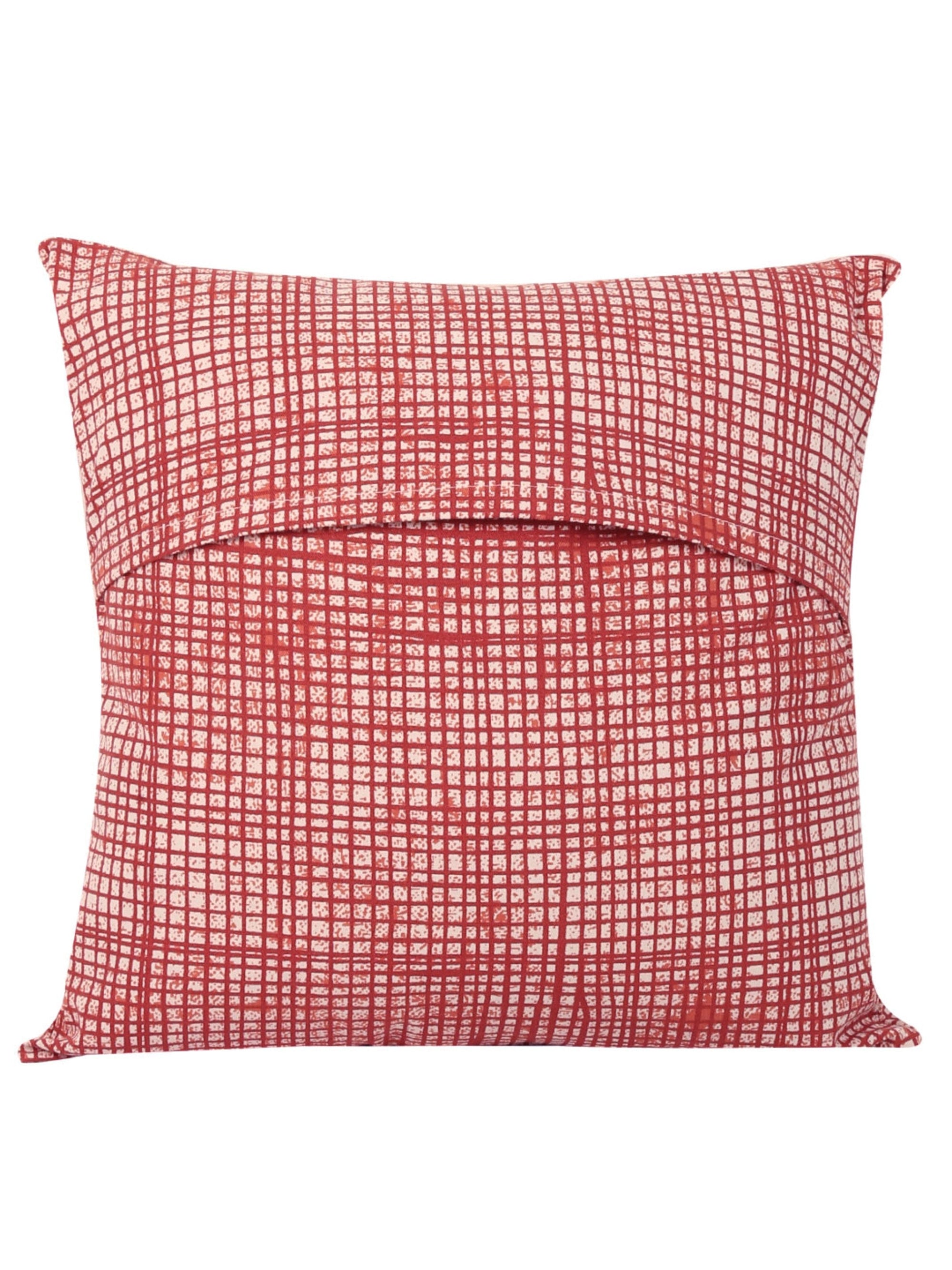 Cushion Cover - Kattam-Kuta (Red)
