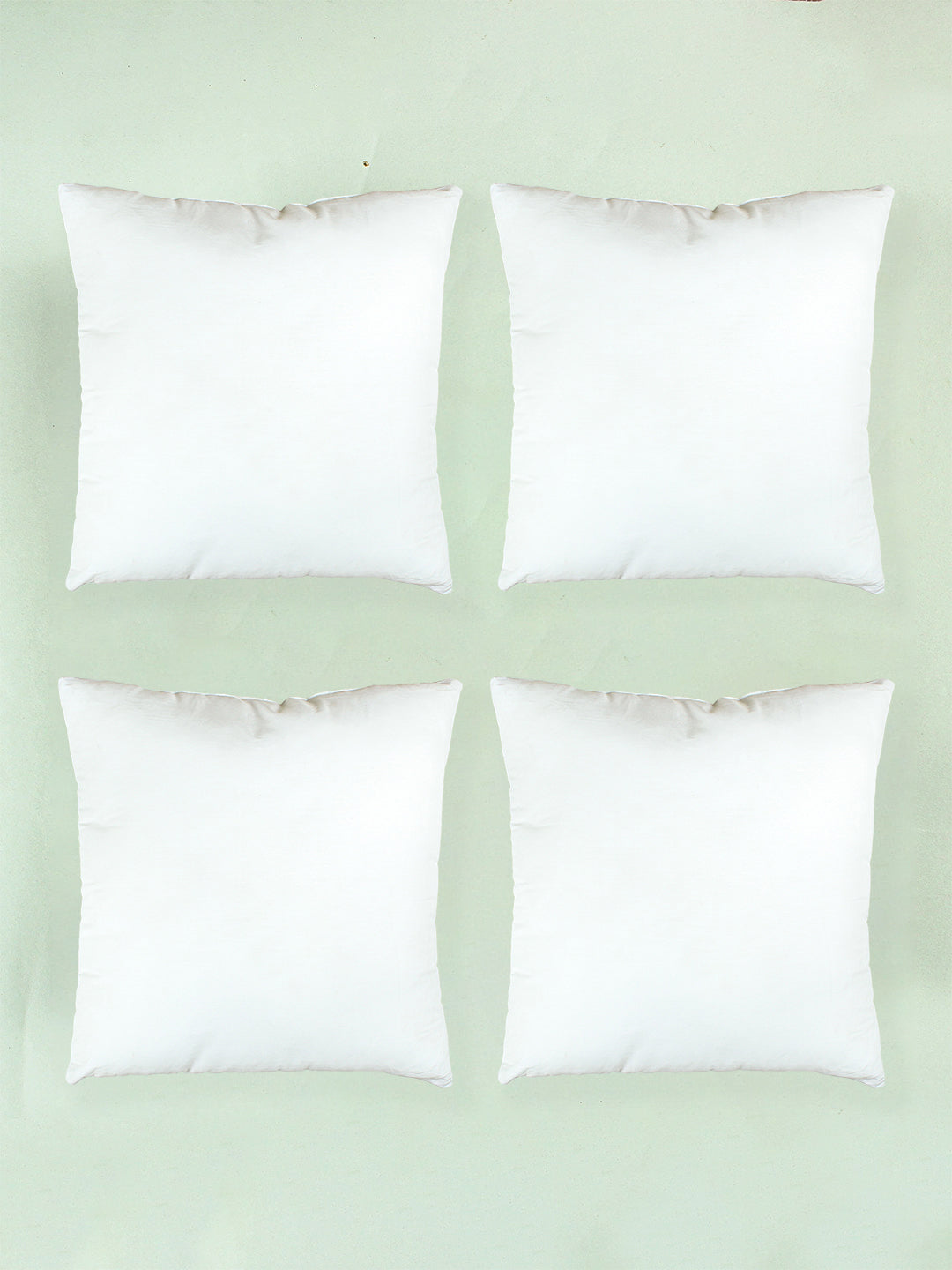 Solid Set Of 4 Cushion Fillers (White)