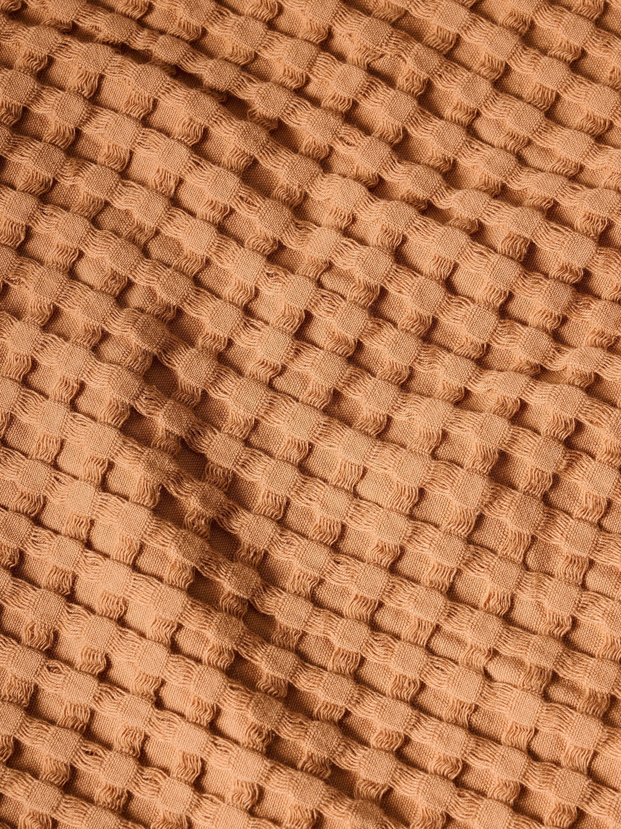Chalk Cotton Waffle XL Bath TowelSalted Brick